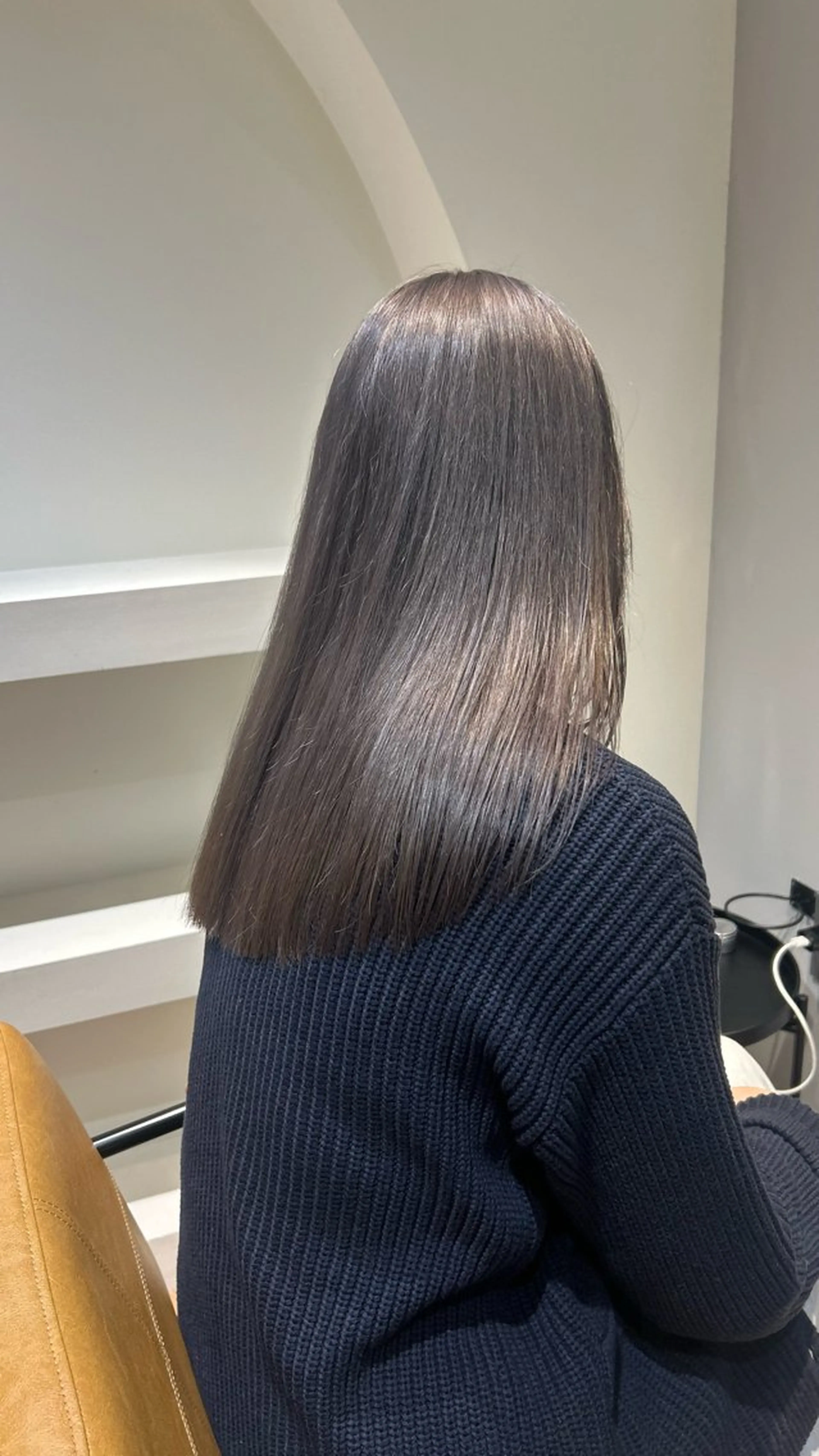 ミディアム カラー ヘアカラー トリートメント じゅわっと暖色カラー 🍊Moemiのヘアスタイル