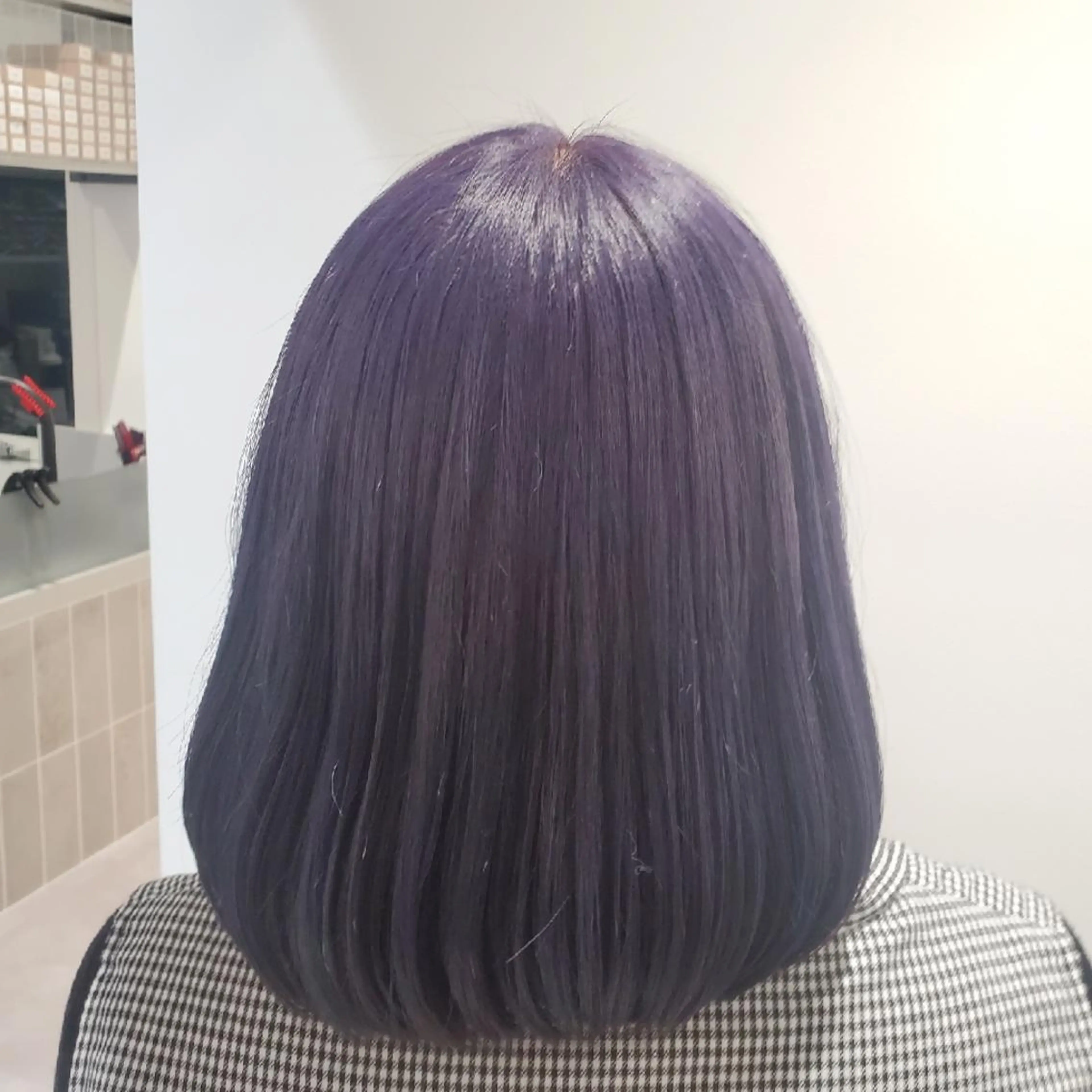 ミディアム カラー ブリーチ パープルカラー ヘアカラー トリートメント パーソナルカラー 診断🍀マリンのヘアスタイル