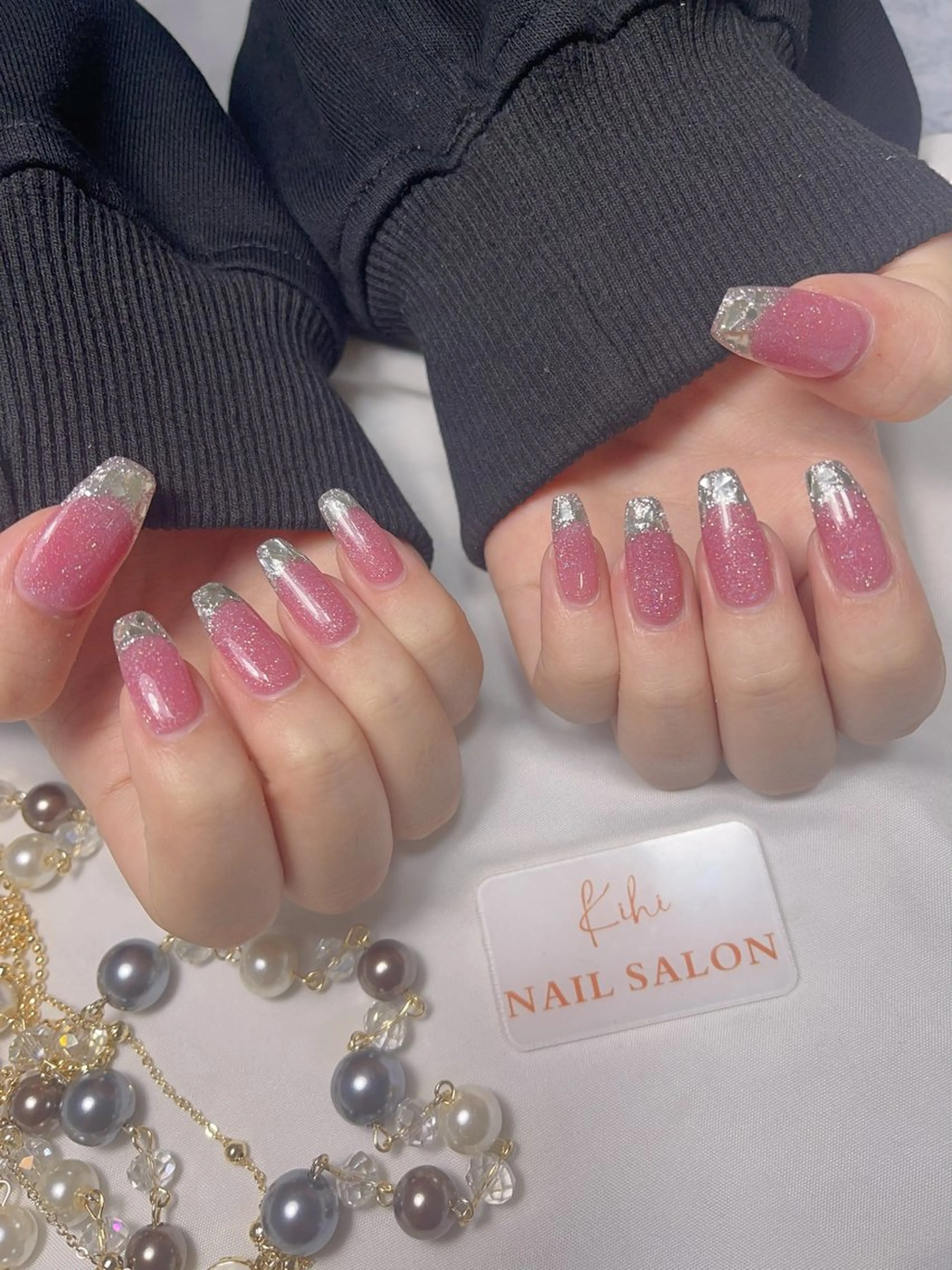 ネイル アートネイル フレンチネイル ジェルネイル グラデーション 韓国ネイル ハンドネイル ハンドケア さくら💮💮 【オフ無料】のネイルデザイン