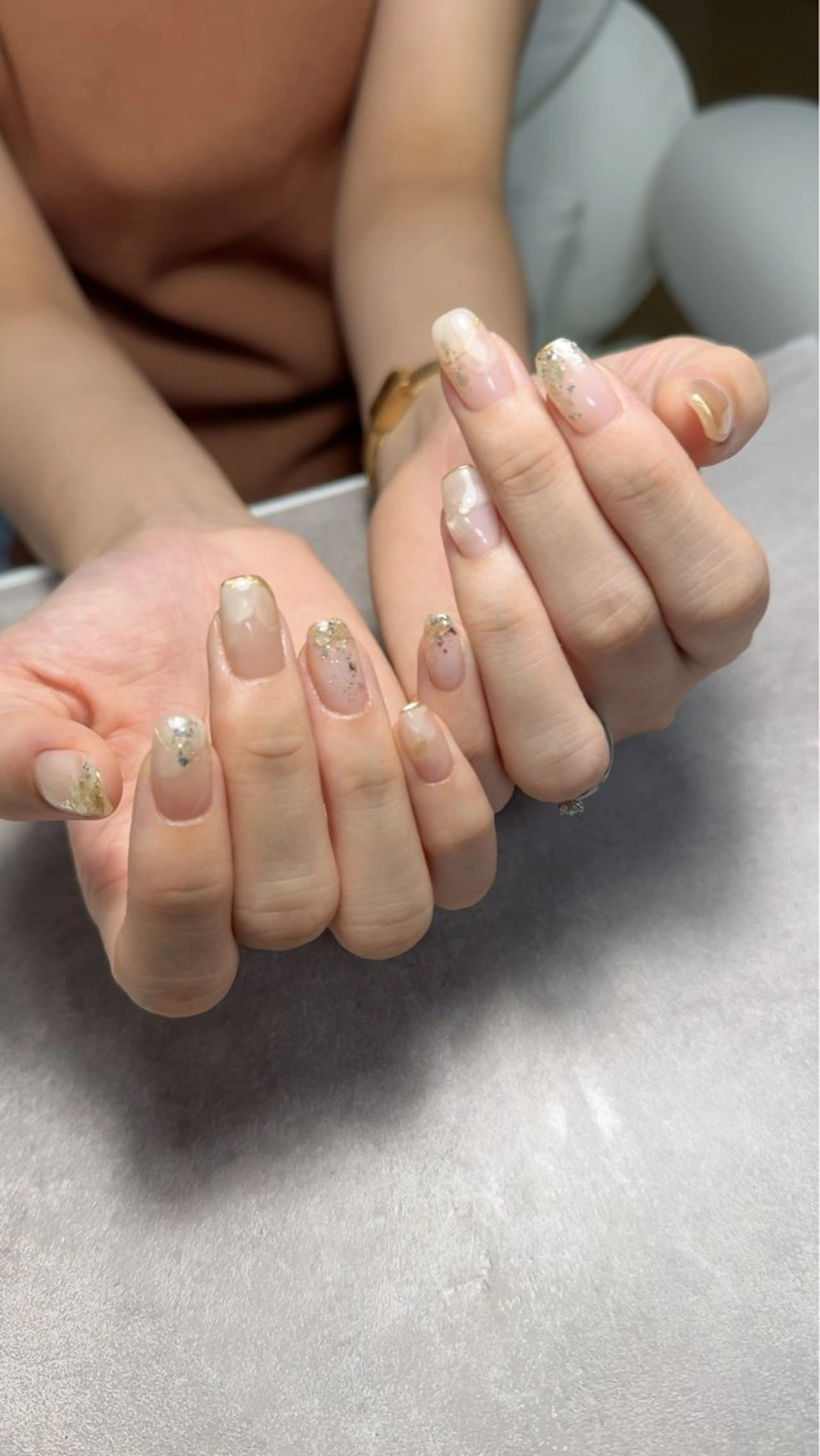 ネイル 持ち込み ニュアンスネイル ハンドネイル Monica nails/福島のネイルデザイン