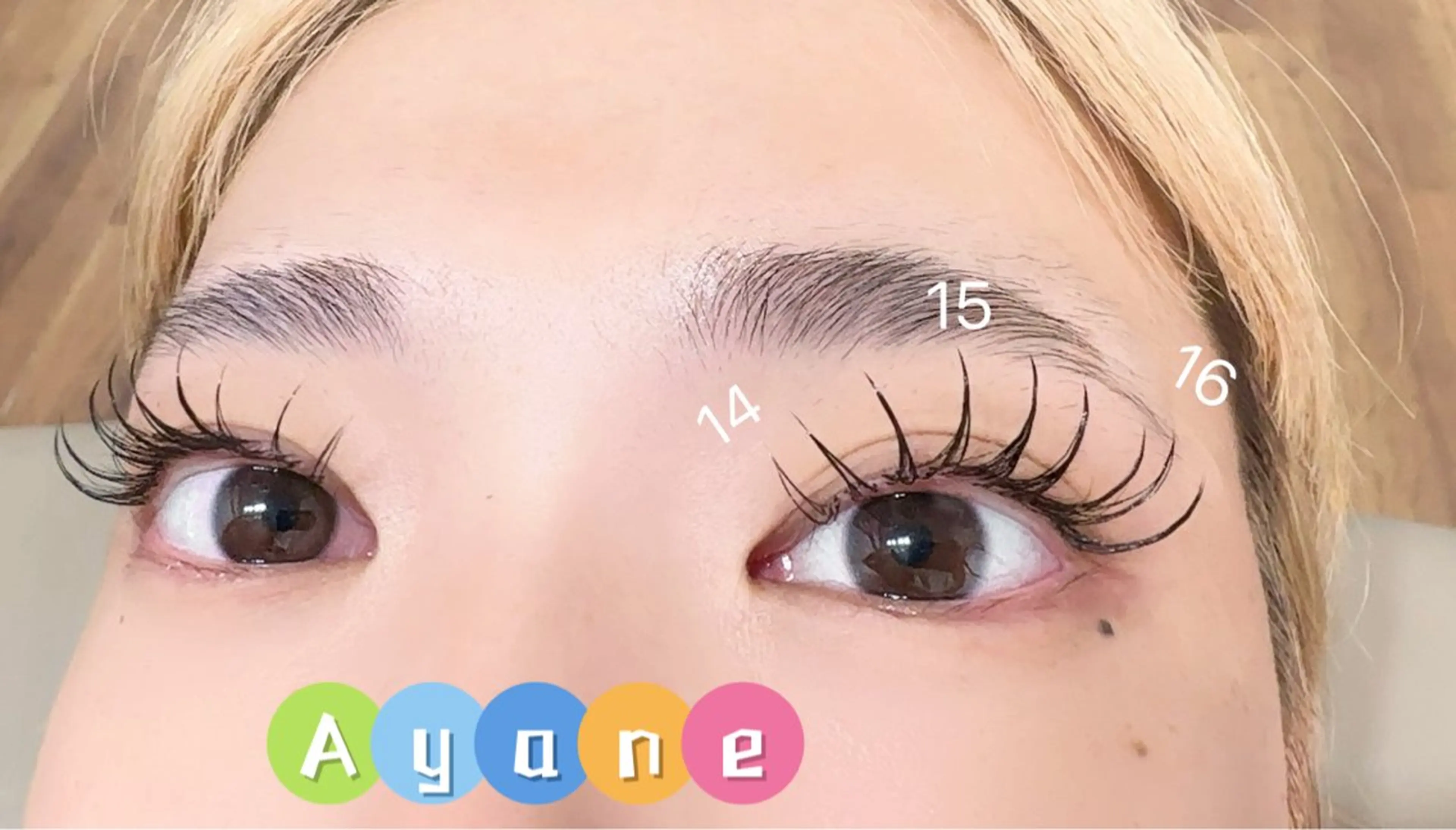 マツエク・マツパ 付け放題 バインドロック 束感まつ毛 フラットラッシュ 韓国風マツエク ACIEL EYELASH SALON所属・あ やねのマツエク・マツパデザイン