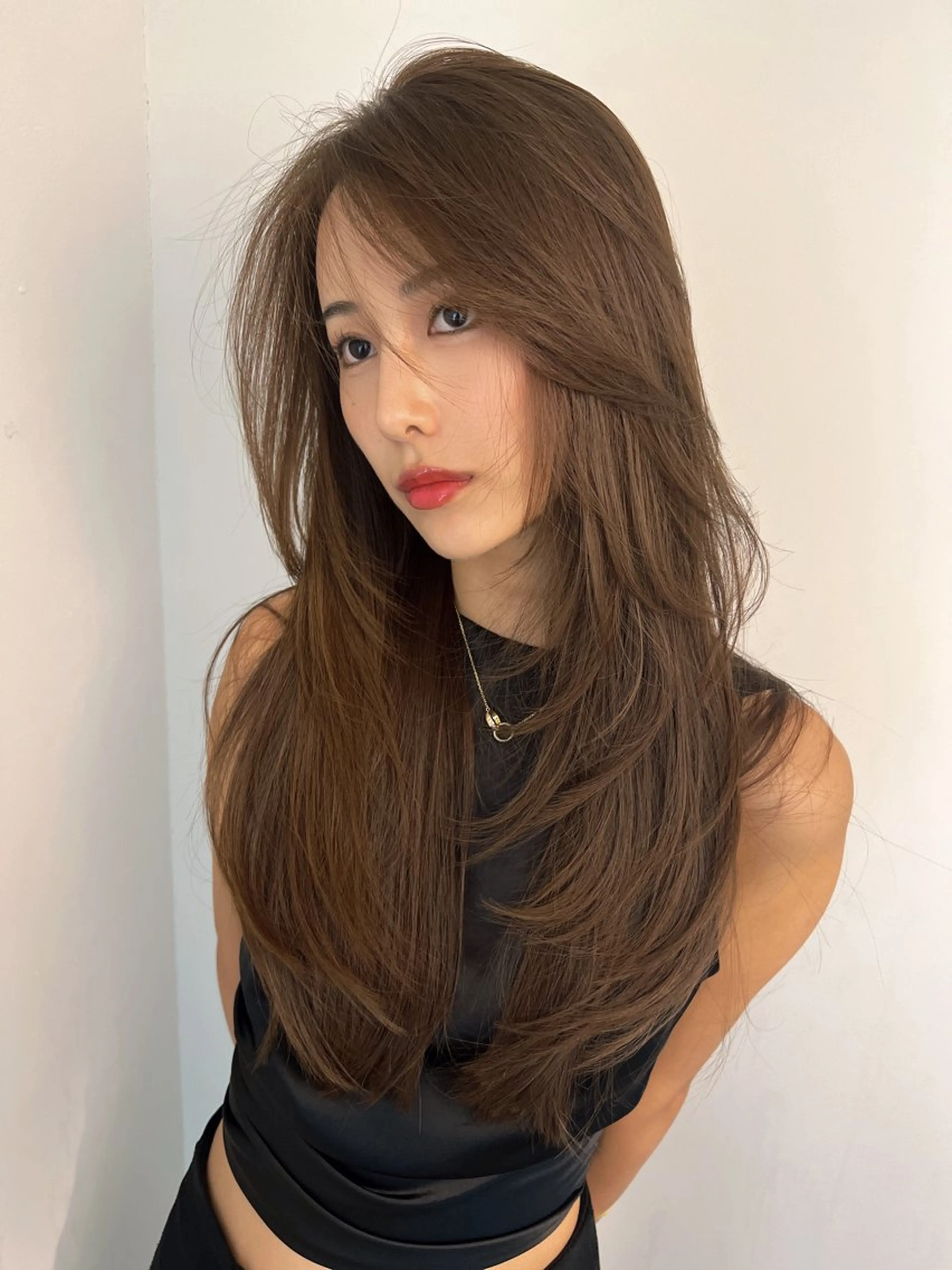 ロング 🇨🇳ワンホンヘア 下田鉄也のヘアスタイル