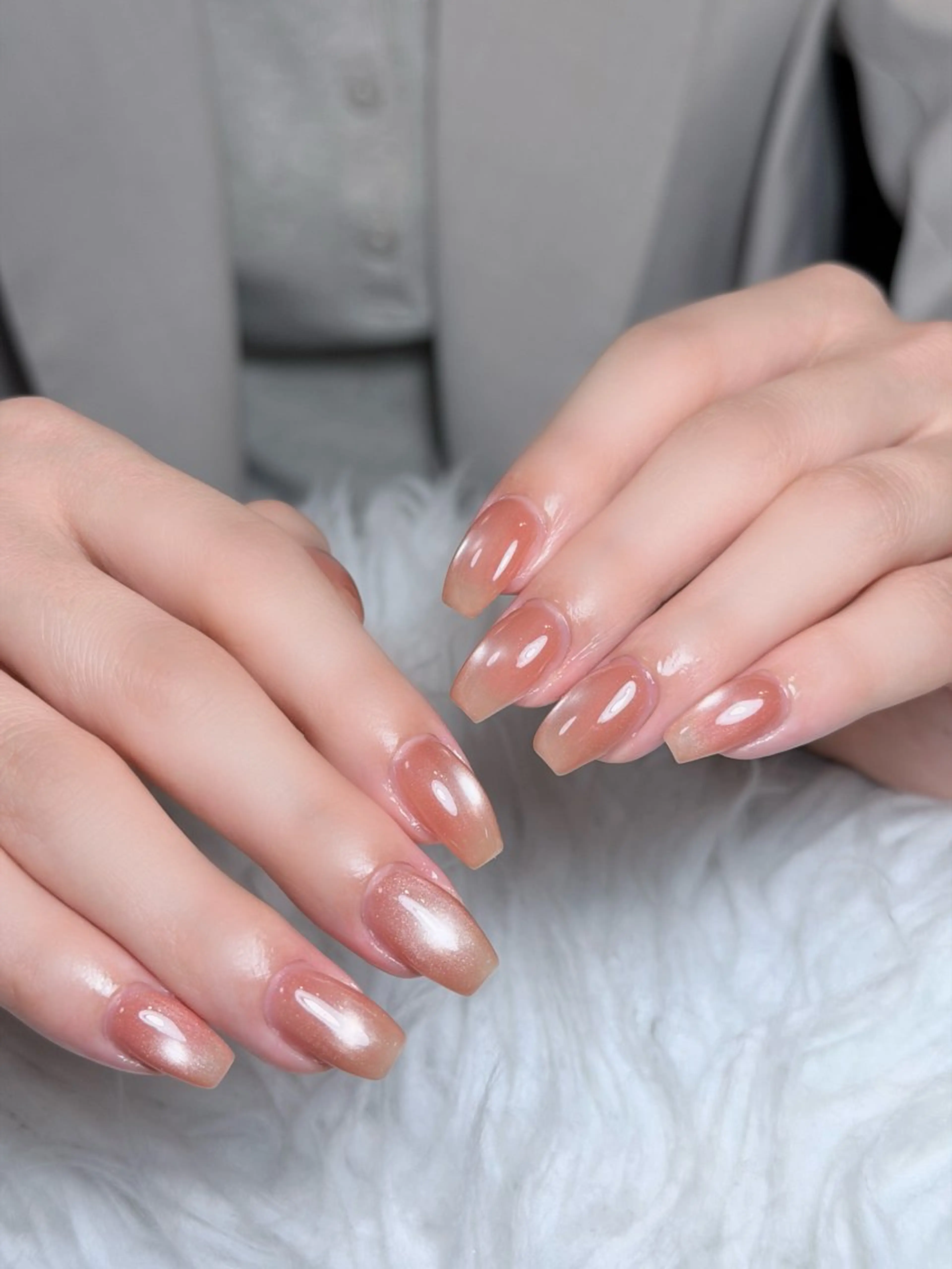 ネイル チークネイル ドット フレンチネイル グラデーション ハート ハンドネイル Julli NailStudioのネイルデザイン