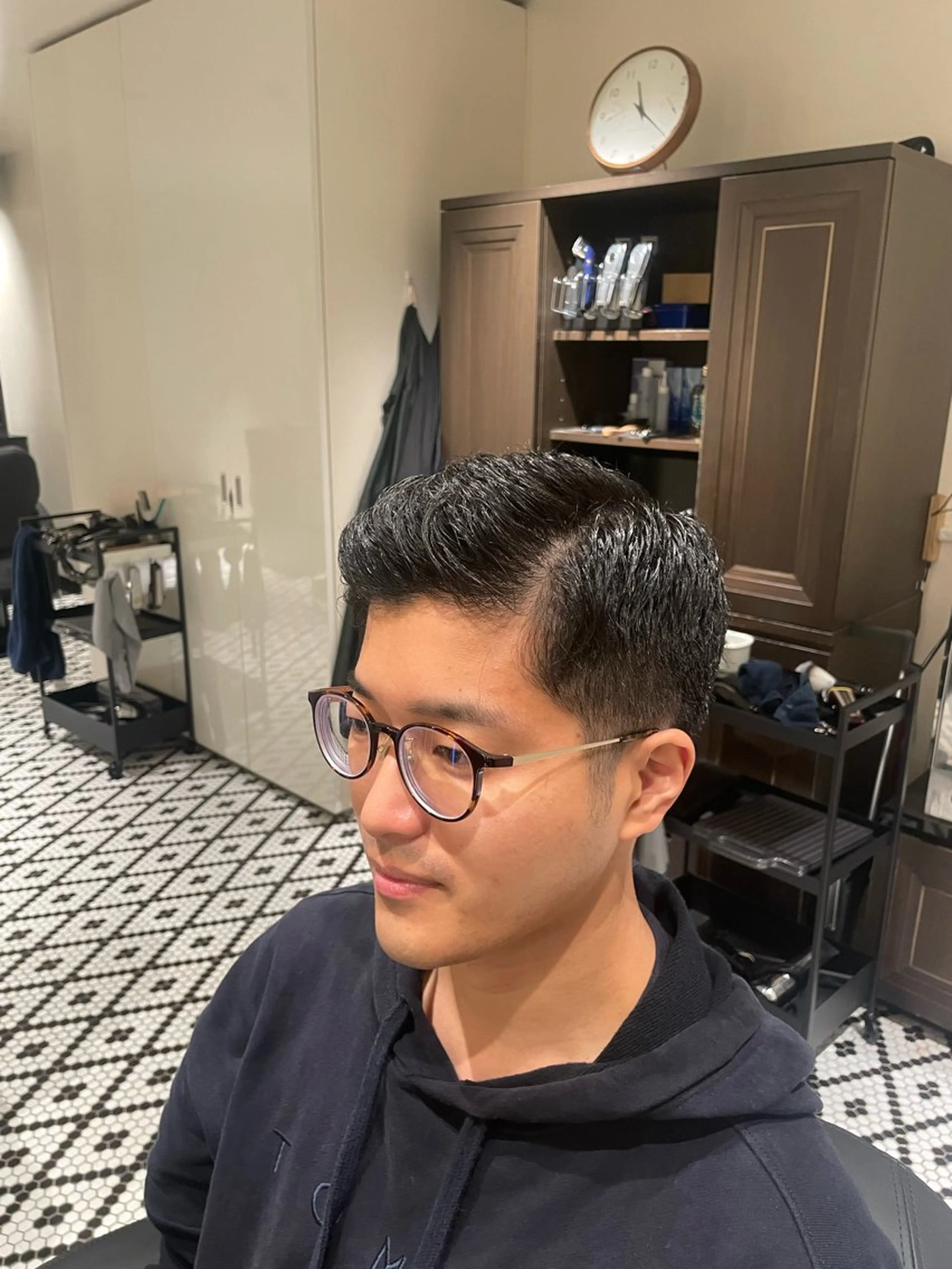 ショート メンズ ビジネス 刈り上げ くせ毛 坂本虎太郎💈メンズ モデル募集中💈のヘアスタイル