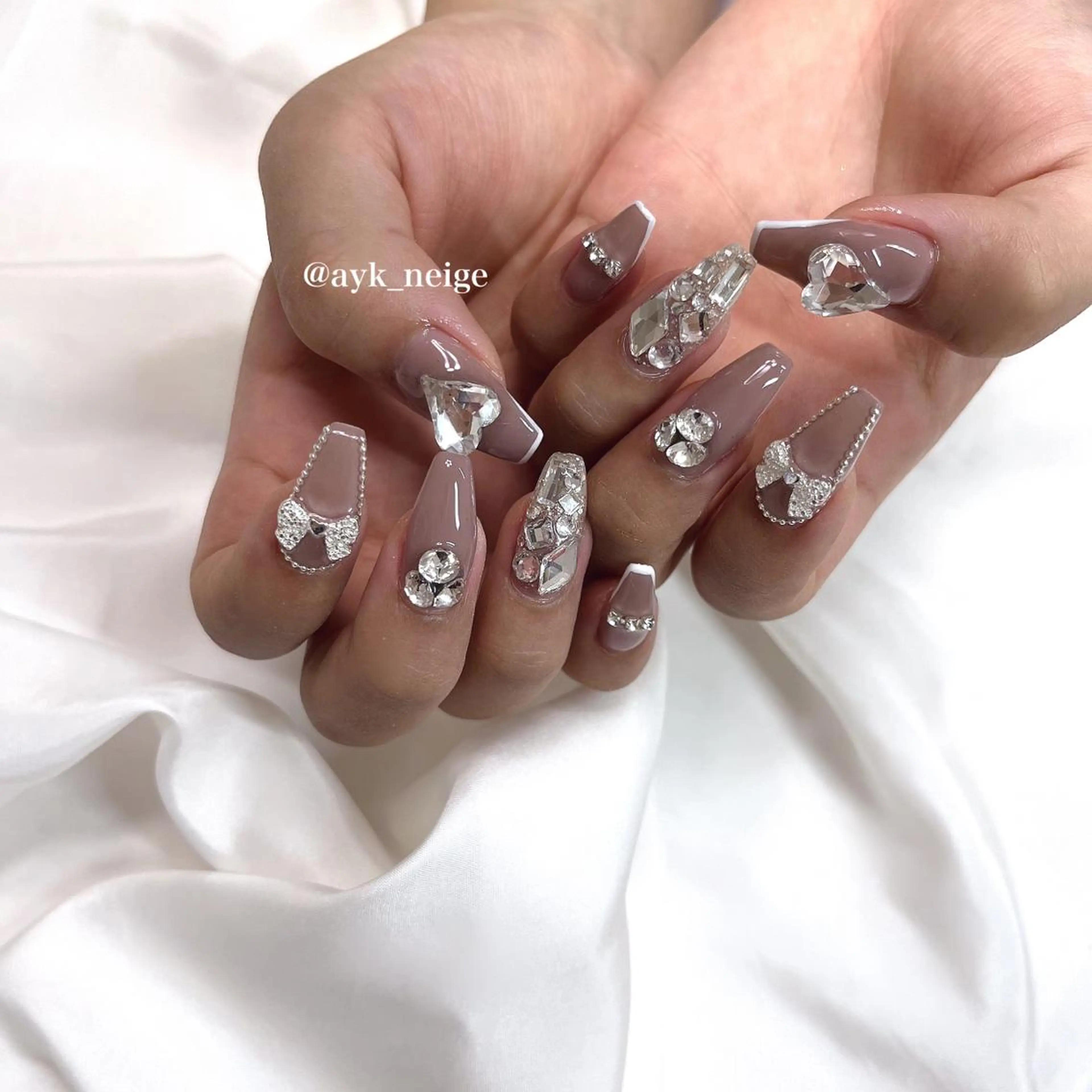 ネイル フットネイル フレンチネイル ガラスフレンチ グラデーション 韓国ネイル n'eige nail所属・大谷 綾香のネイルデザイン