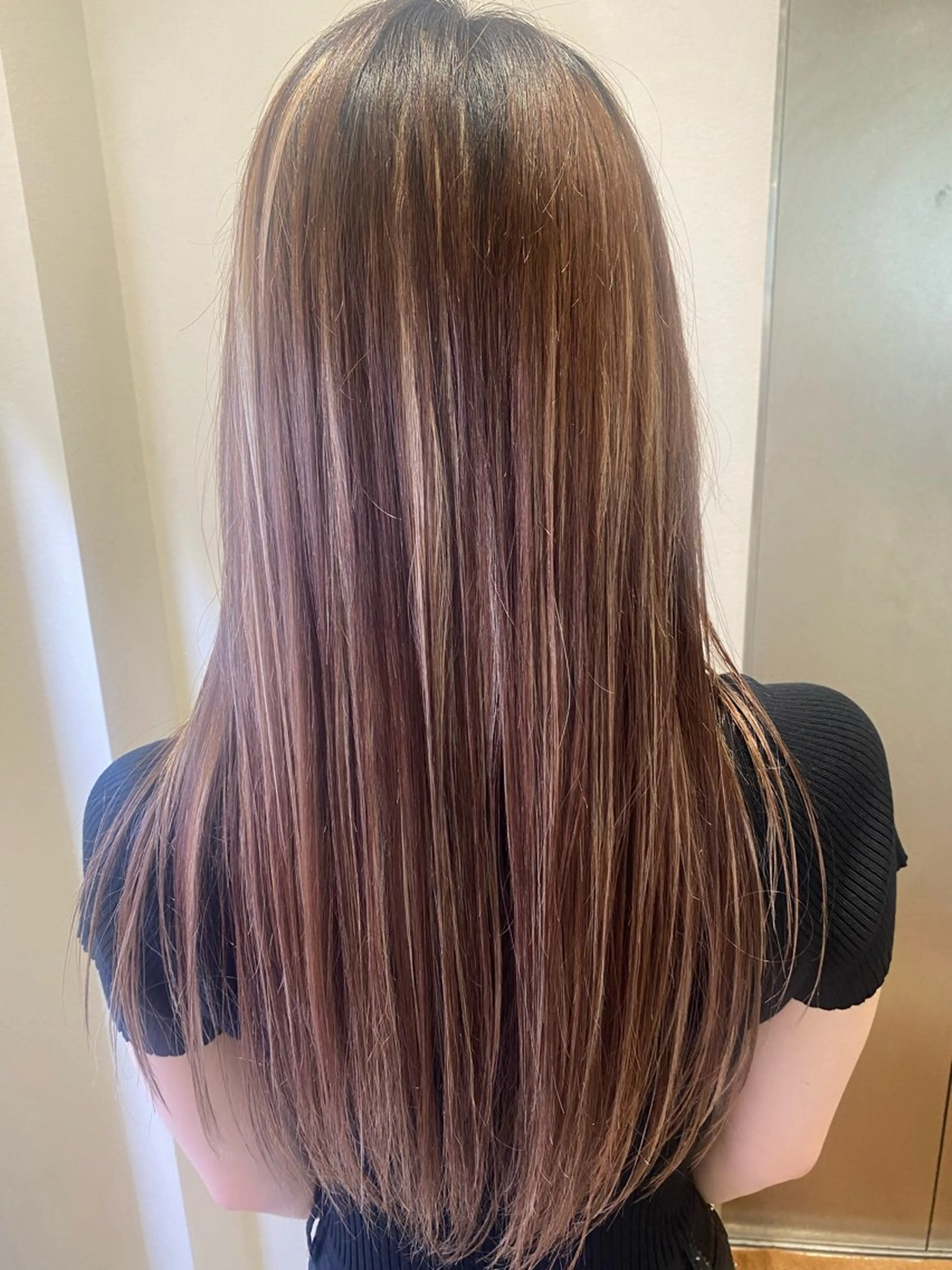 ロング エクステ ハイライト エクステ 艶カラー🌸アレンジ 🌹Sally🕊️のヘアスタイル