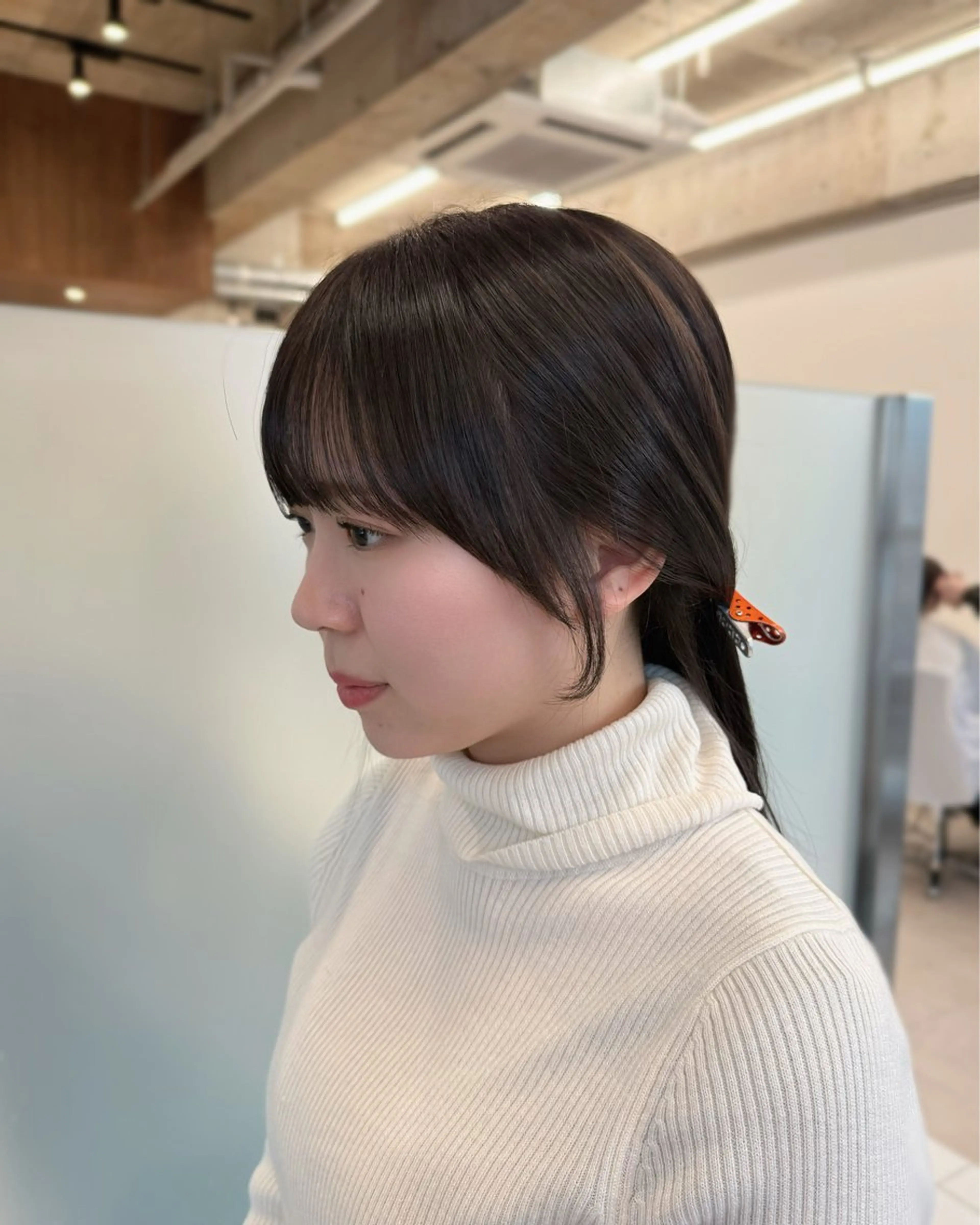 セミロング カラー カット ヘアカラー トリートメント 縮毛矯正+モテカラー 🎀✨MIHOのヘアスタイル