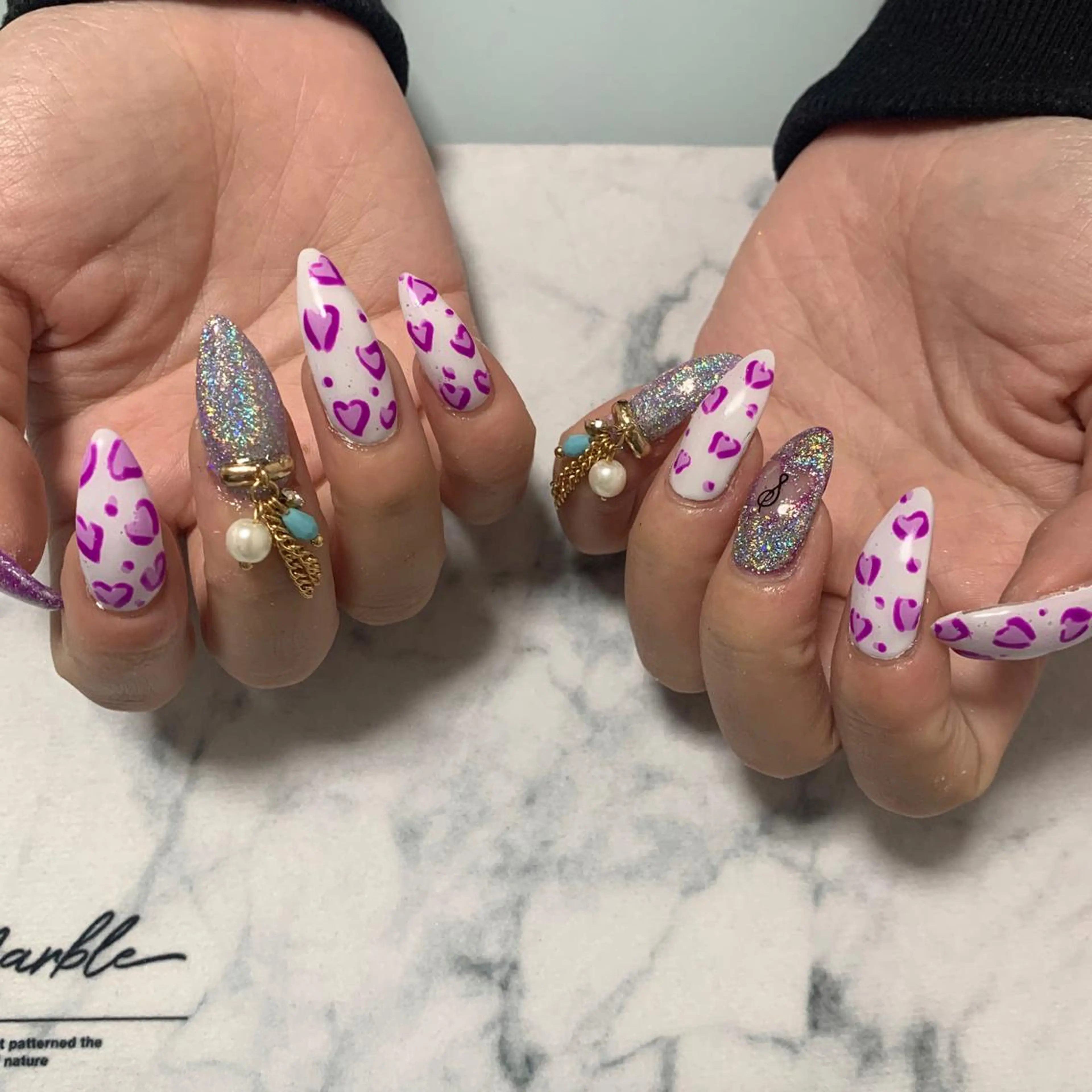 ネイル ピンク ハンドネイル 🌙🫧CHARME (RUKA)🦋🫧のネイルデザイン