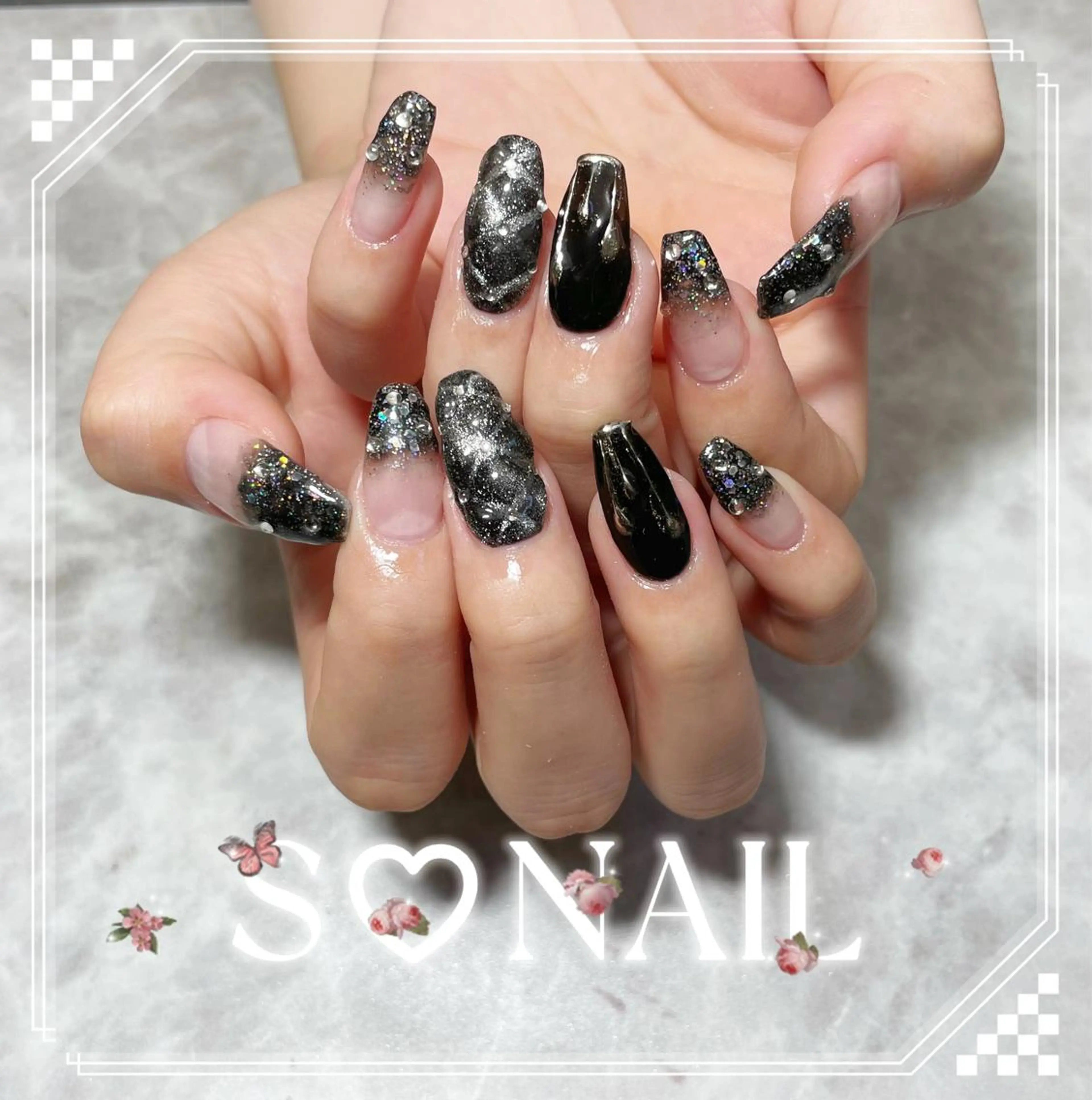 ネイル 持ち込み ハンドネイル S♡NAIL所属・S.NAIL Suuのネイルデザイン