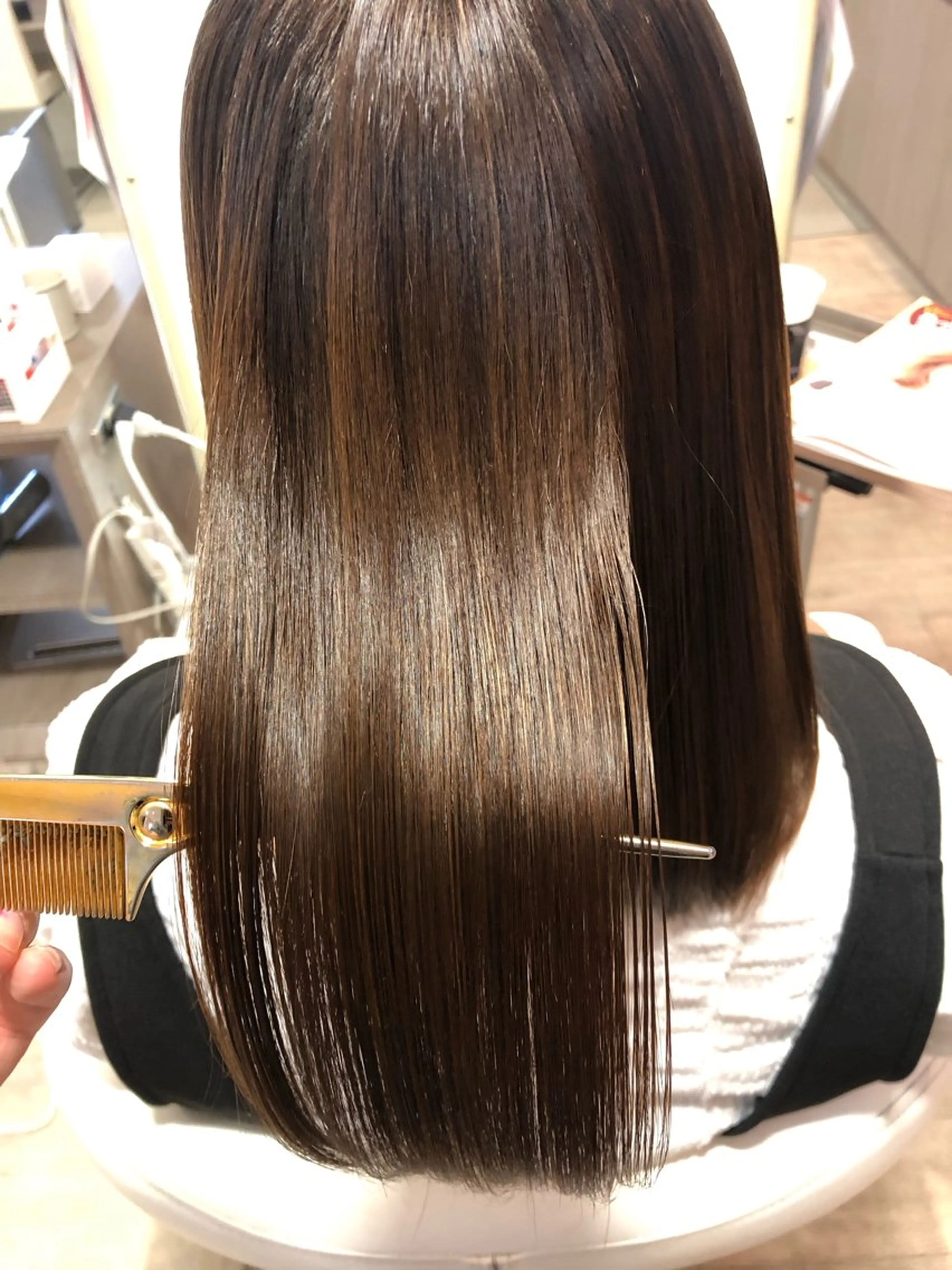 ロング 髪質改善 カット ヘアカラー トリートメント 門田 恭弥のヘアスタイル