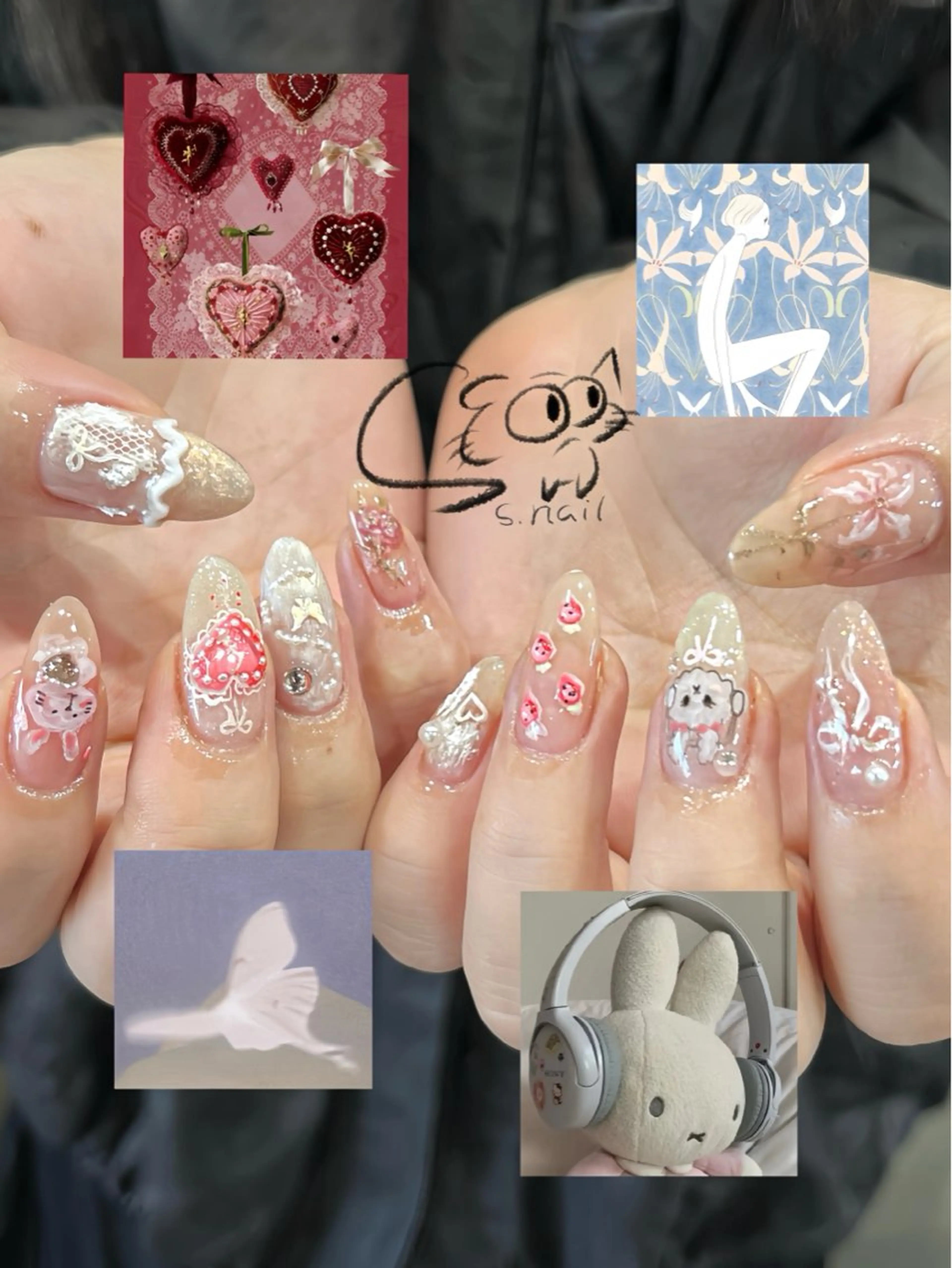 ネイル アートネイル チークネイル フレンチネイル グラデーション マグネットネイル ハンドネイル S.nail所属・S.nail _のネイルデザイン