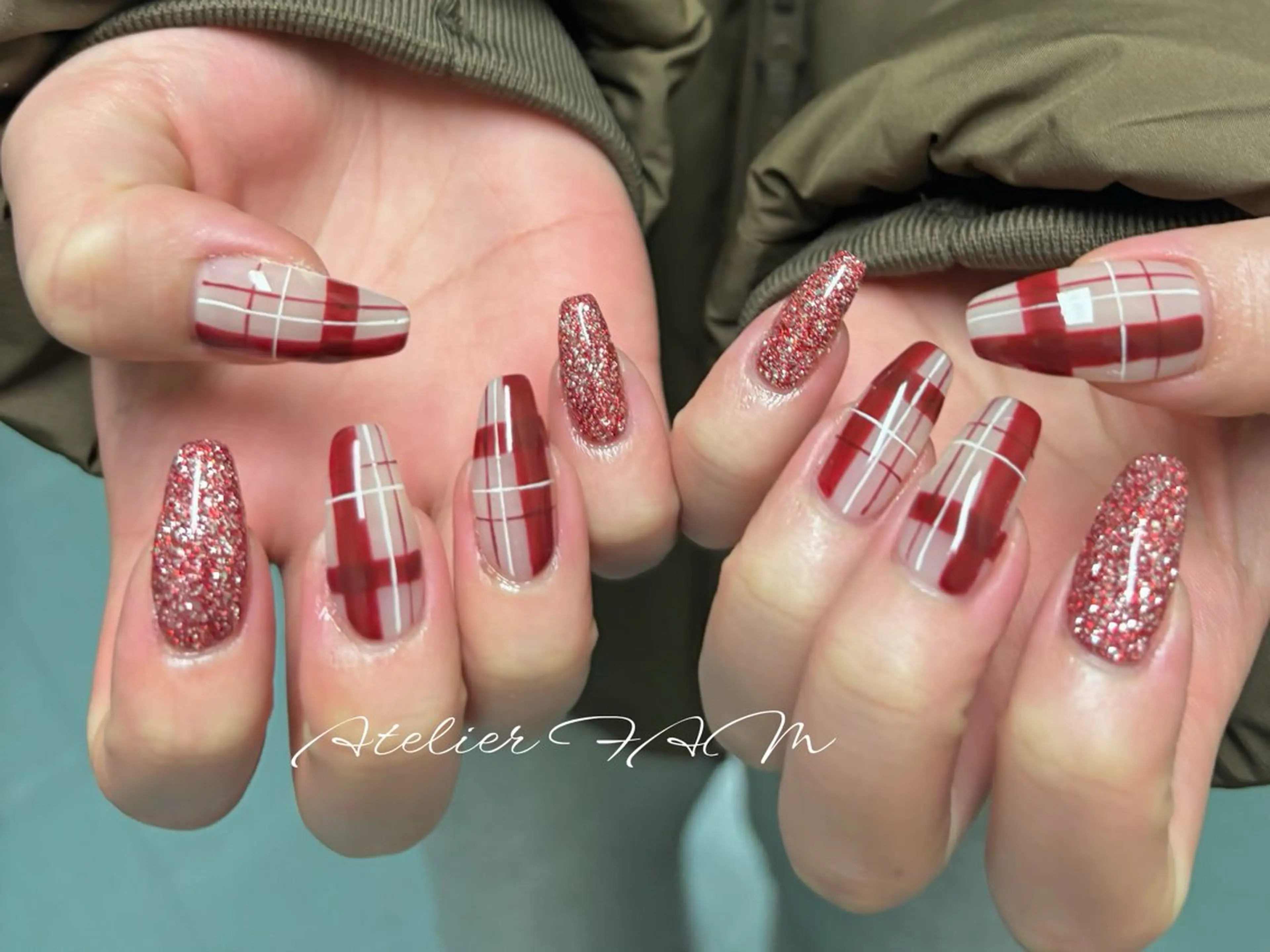 セミロング ハンドネイル nail&eyelashsalon atelier fam上本町店所属・アトリエ FAMのネイルデザイン