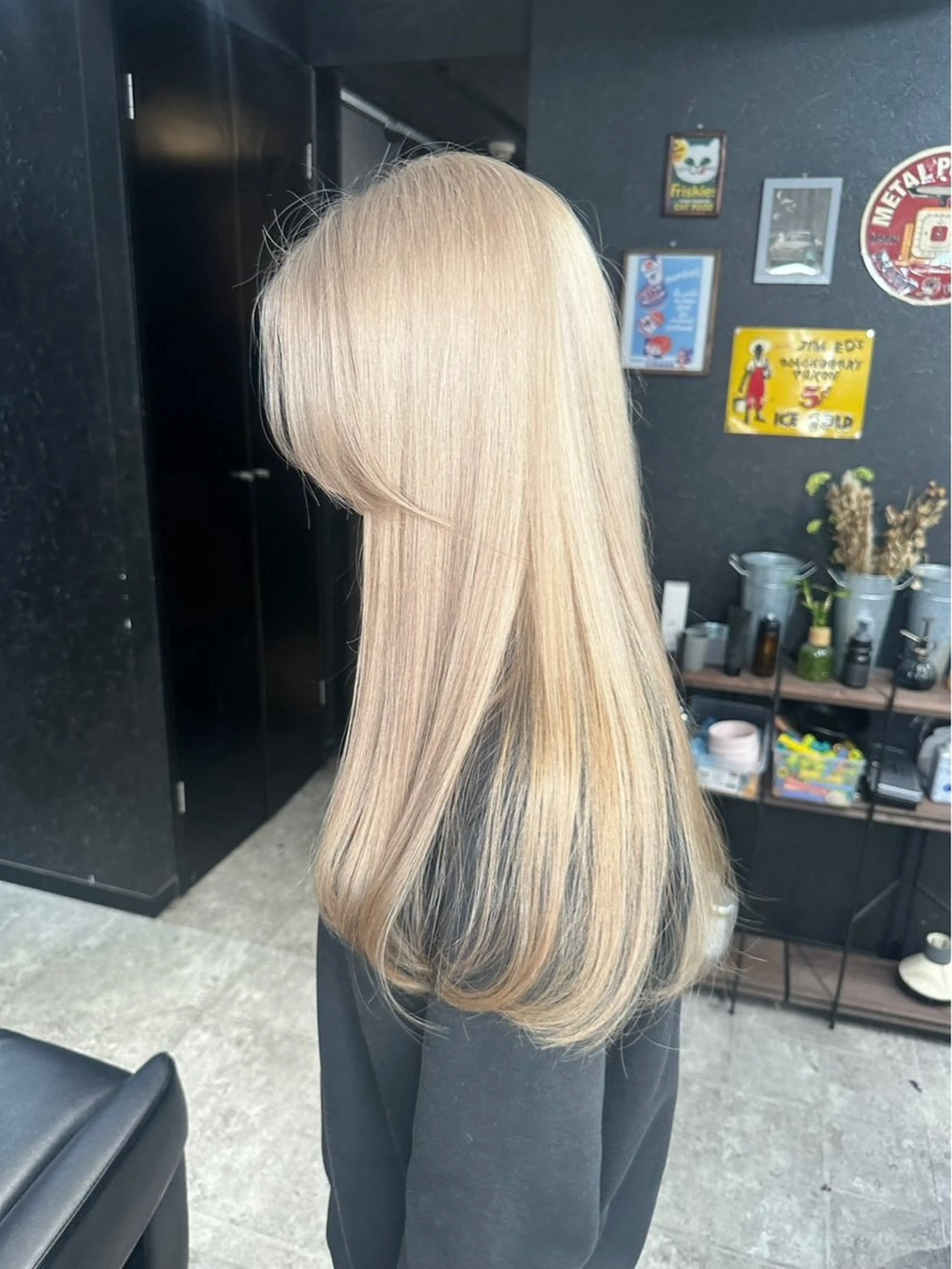 ロング カラー ヘアカラー トリートメント 💎透明感カラー💎 bAteAu あまねのヘアスタイル