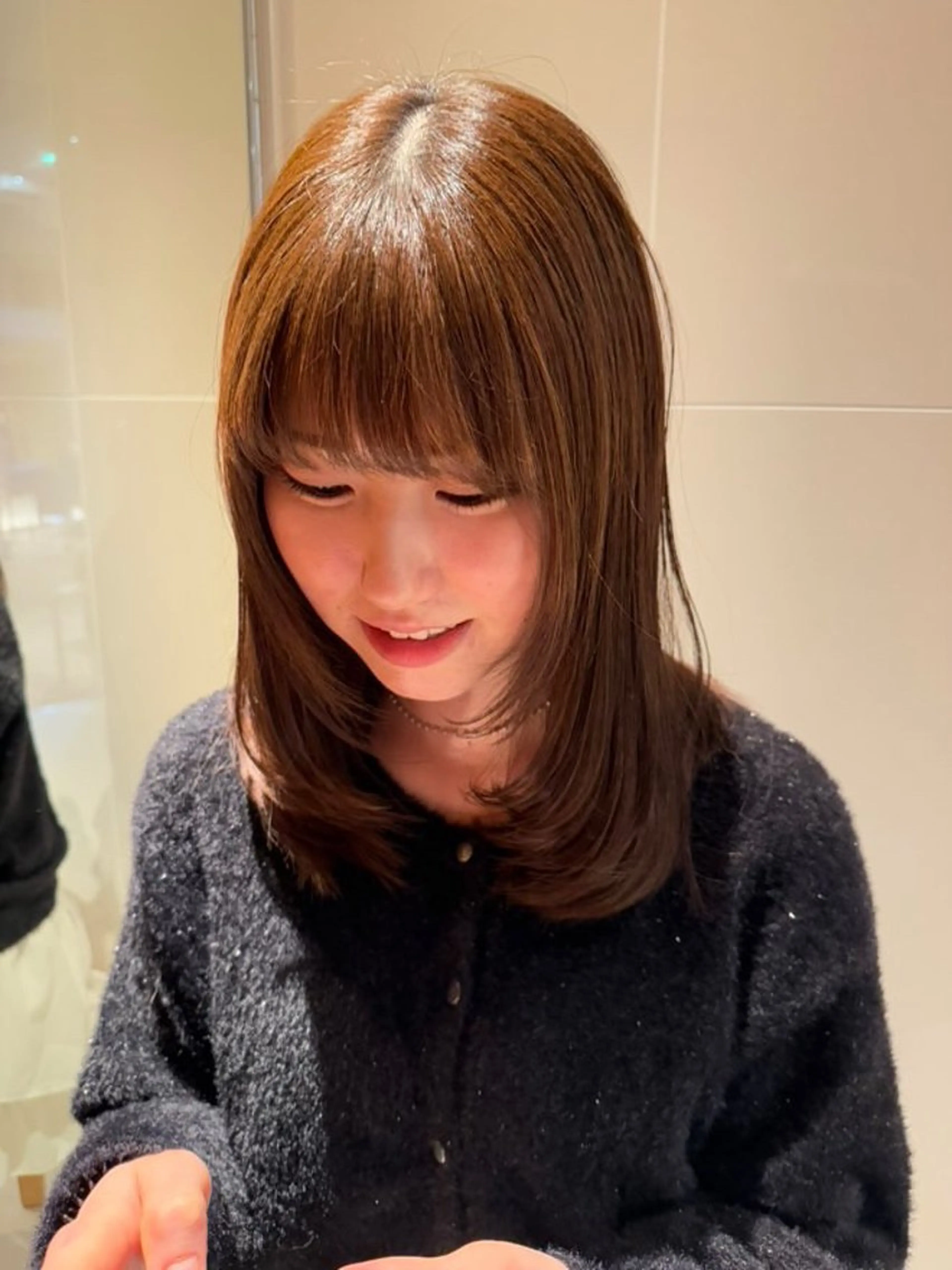 前髪ストレート（縮毛矯正）の写真