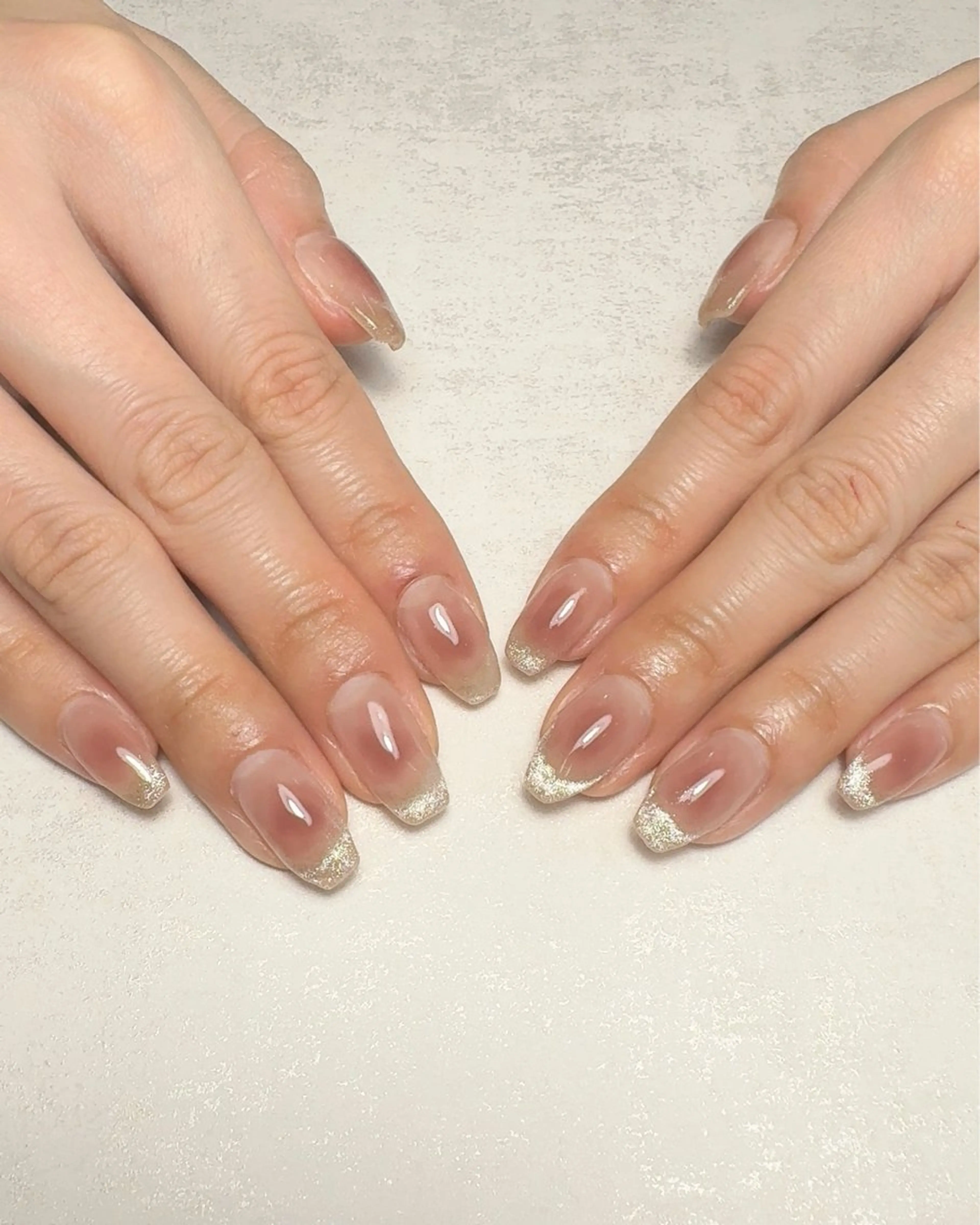 ネイル チークネイル フレンチネイル マグネットネイル マグネットフレンチ Li-fra MIZUKIのネイルデザイン