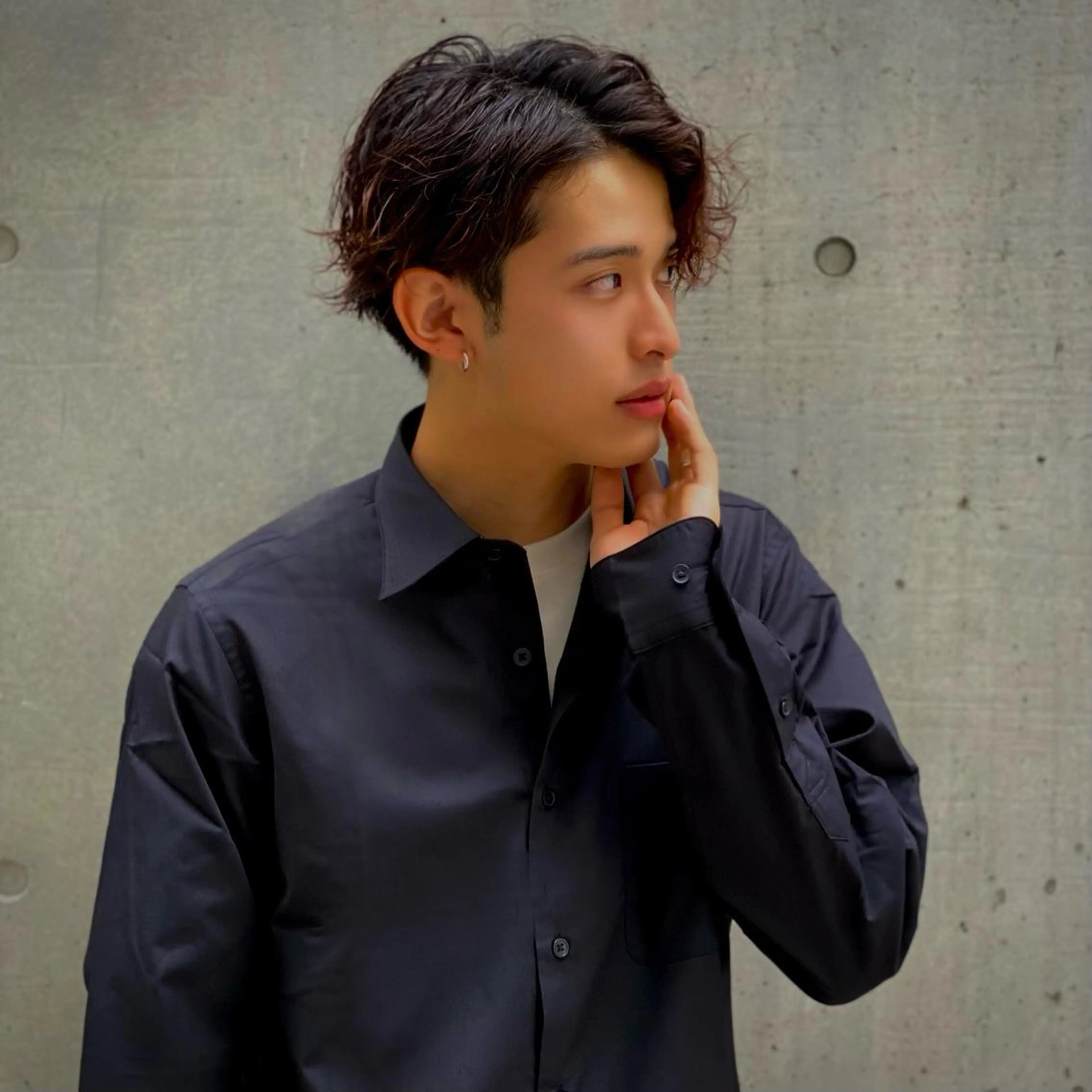 パーマ メンズ esu心斎橋所属・esu☀️勇美☀️ 髪質改善ストレートのヘアスタイル