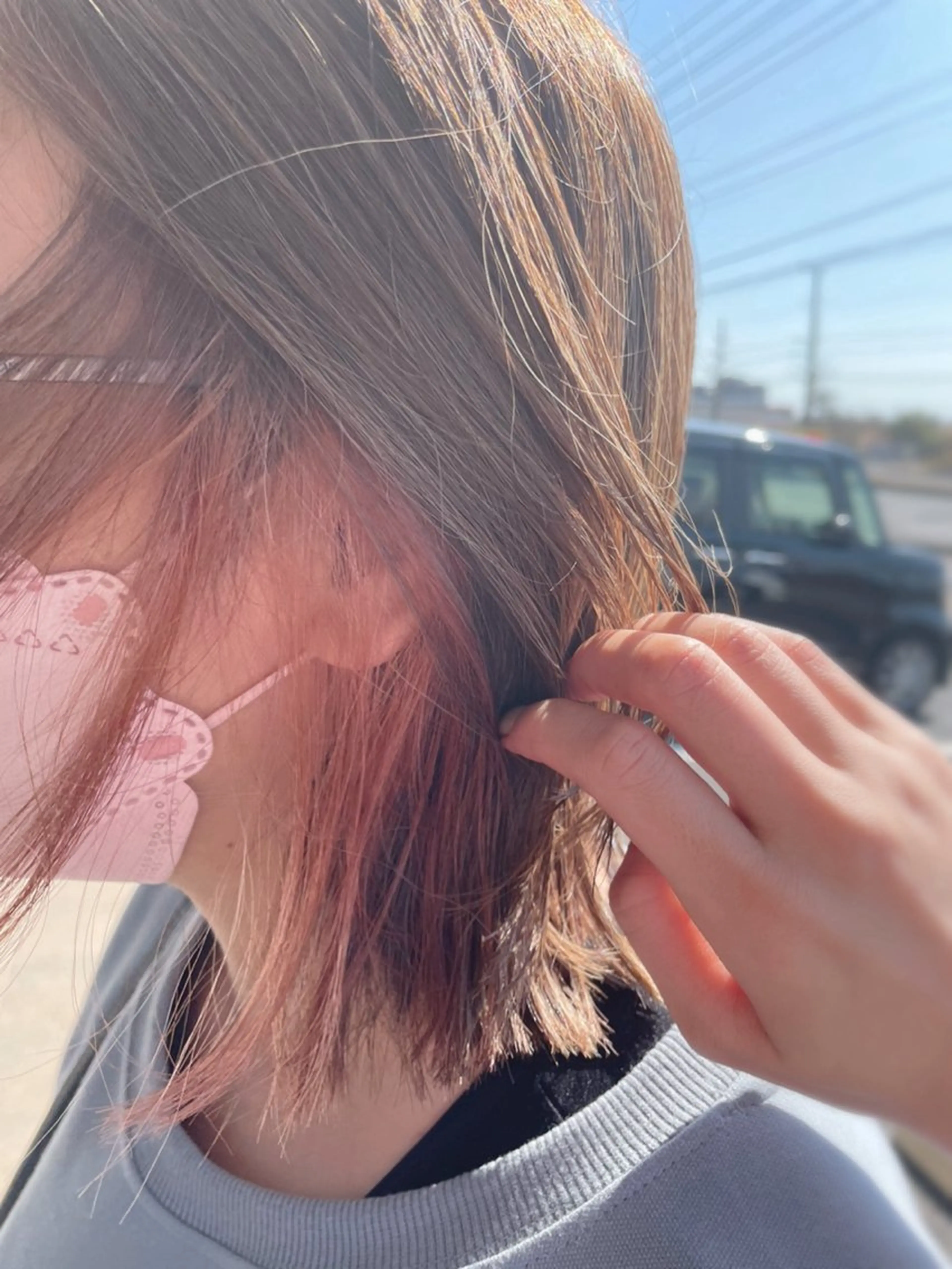 ミディアム カラー Erina /髪質改善/艶髪🩵のヘアスタイル