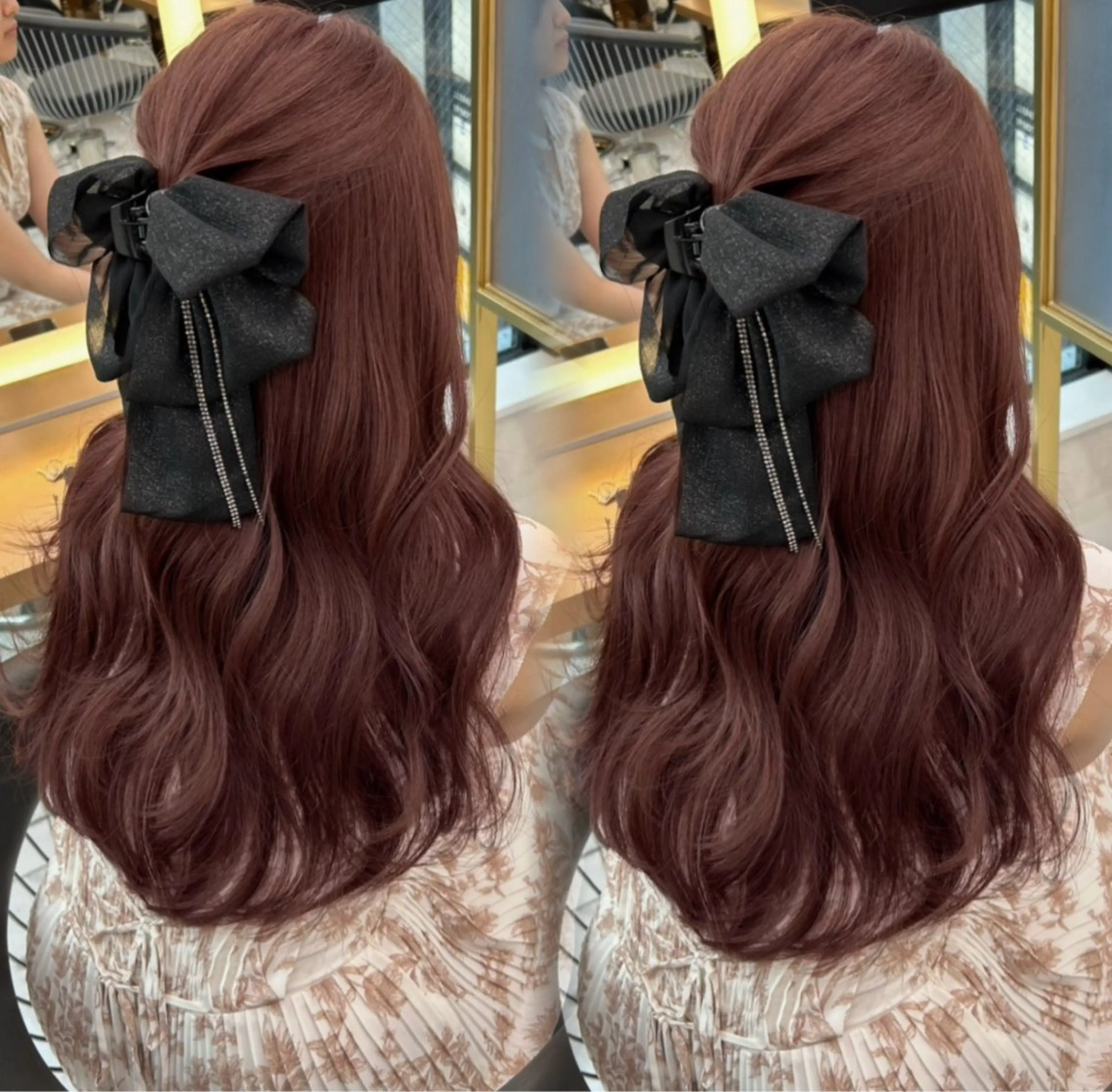 ロング カラー Miyu's所属・𝑨𝑲𝑶 🍒/ ピンクカラーのヘアスタイル