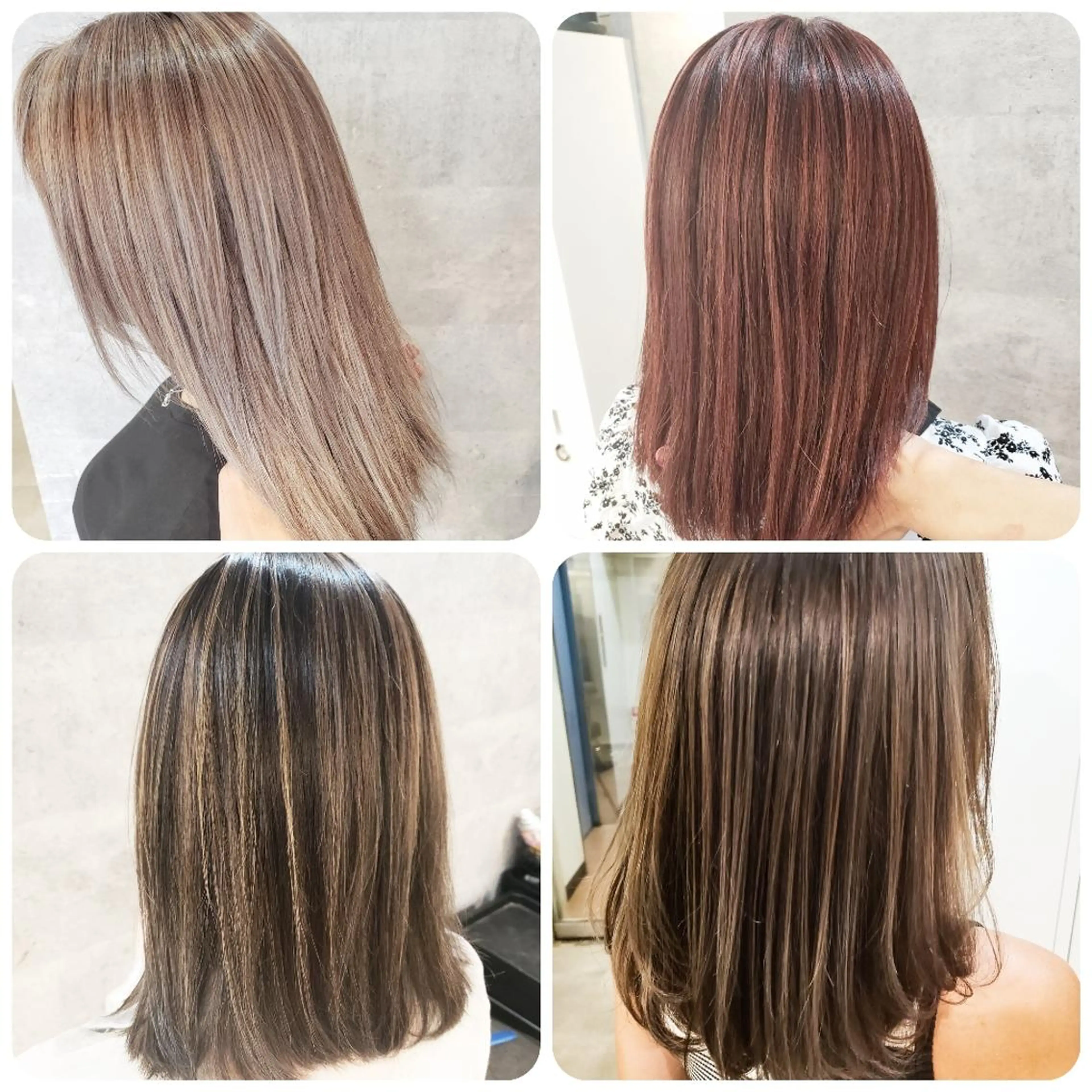 ミディアム ハイライト ヘアカラー トリートメント Oli所属・ミルクティー特化 🌈島内　琢真🌈のヘアスタイル