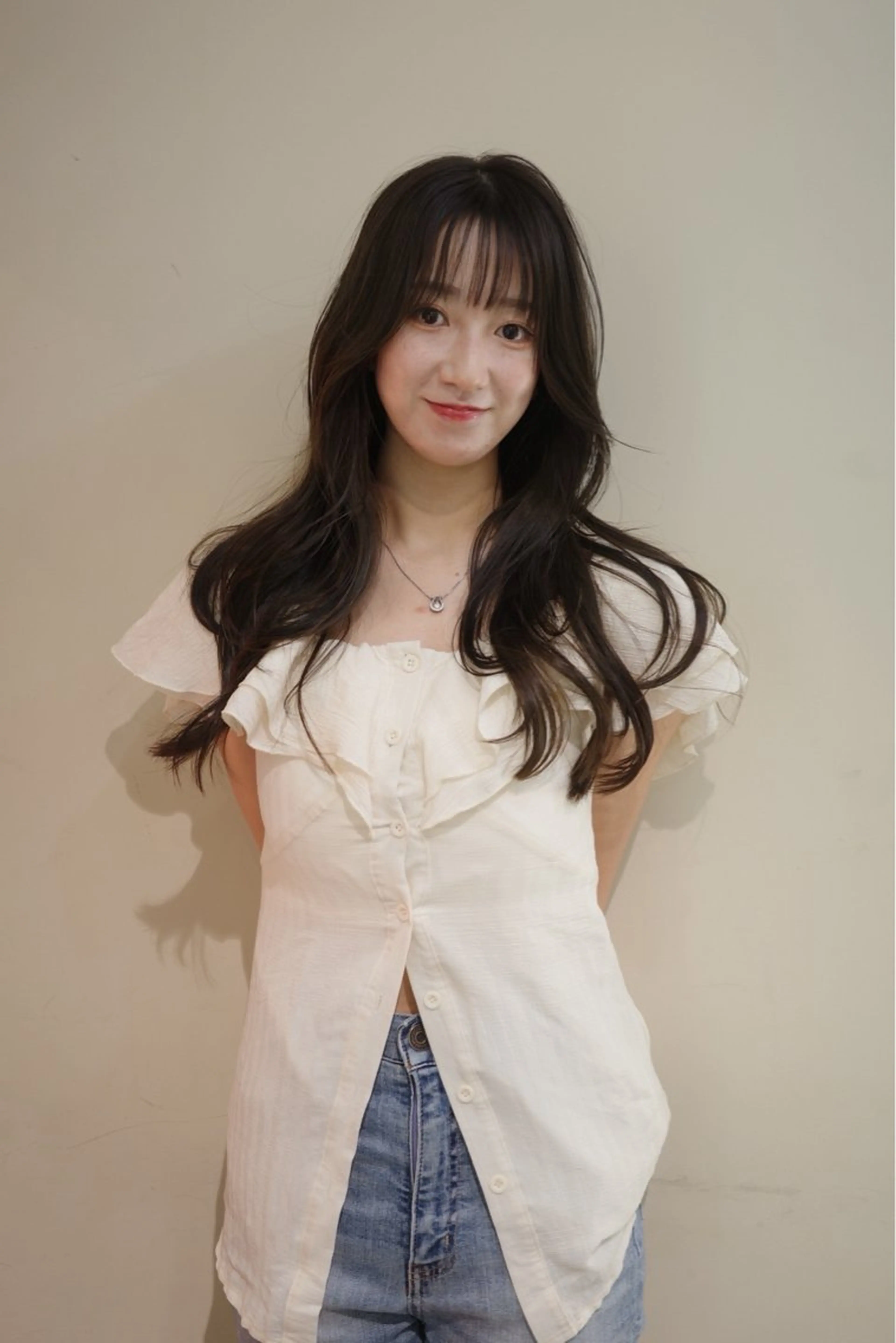 ロング カラー バレイヤージュ ベージュカラー ブリーチ デザインカラー グレージュ カット ヘアカラー トリートメント opus 店長大和 レイヤー/赤み消しのヘアスタイル