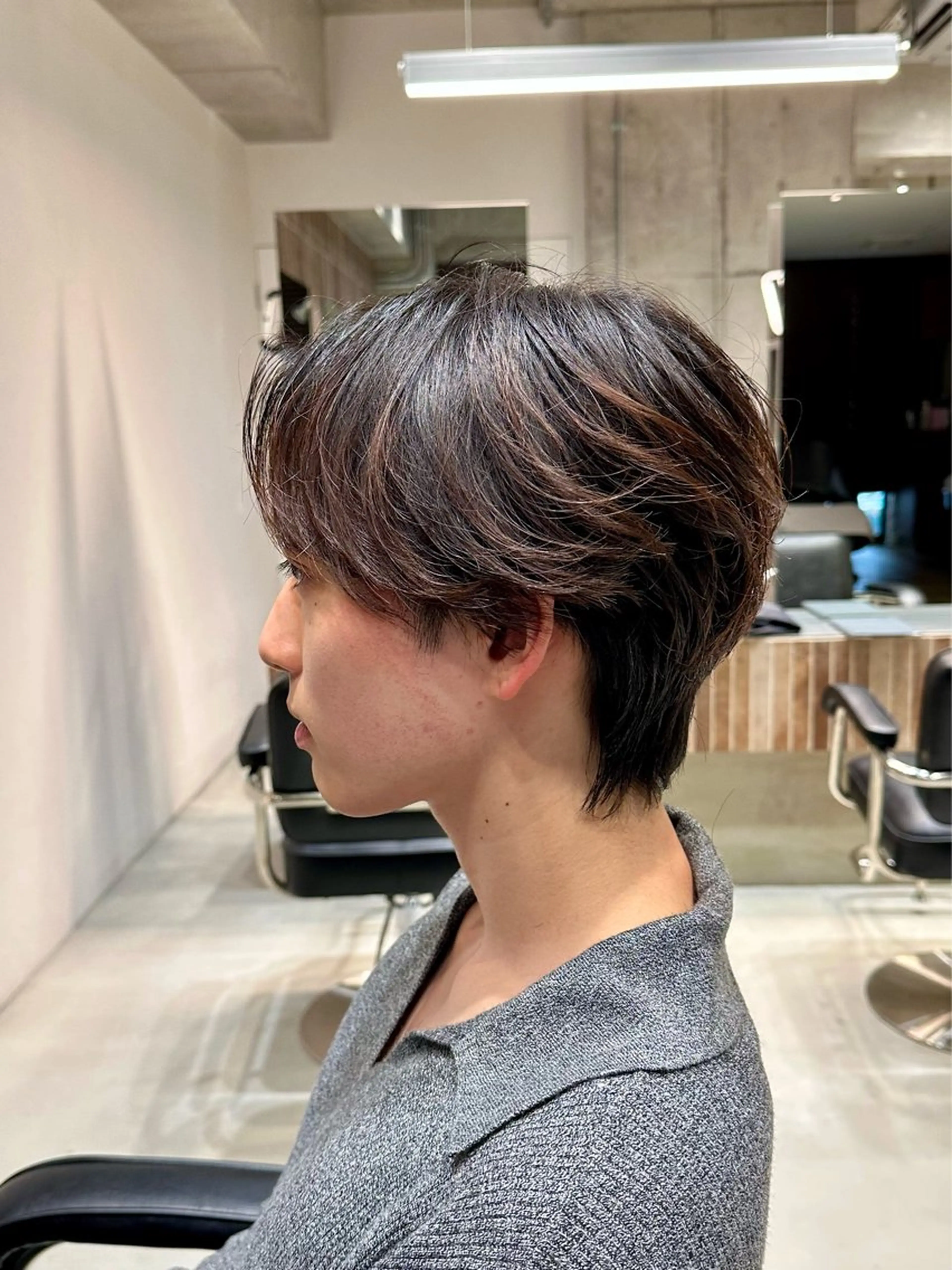 ミディアム パーマ メンズ ボブ、ショート 無料/はやとのヘアスタイル