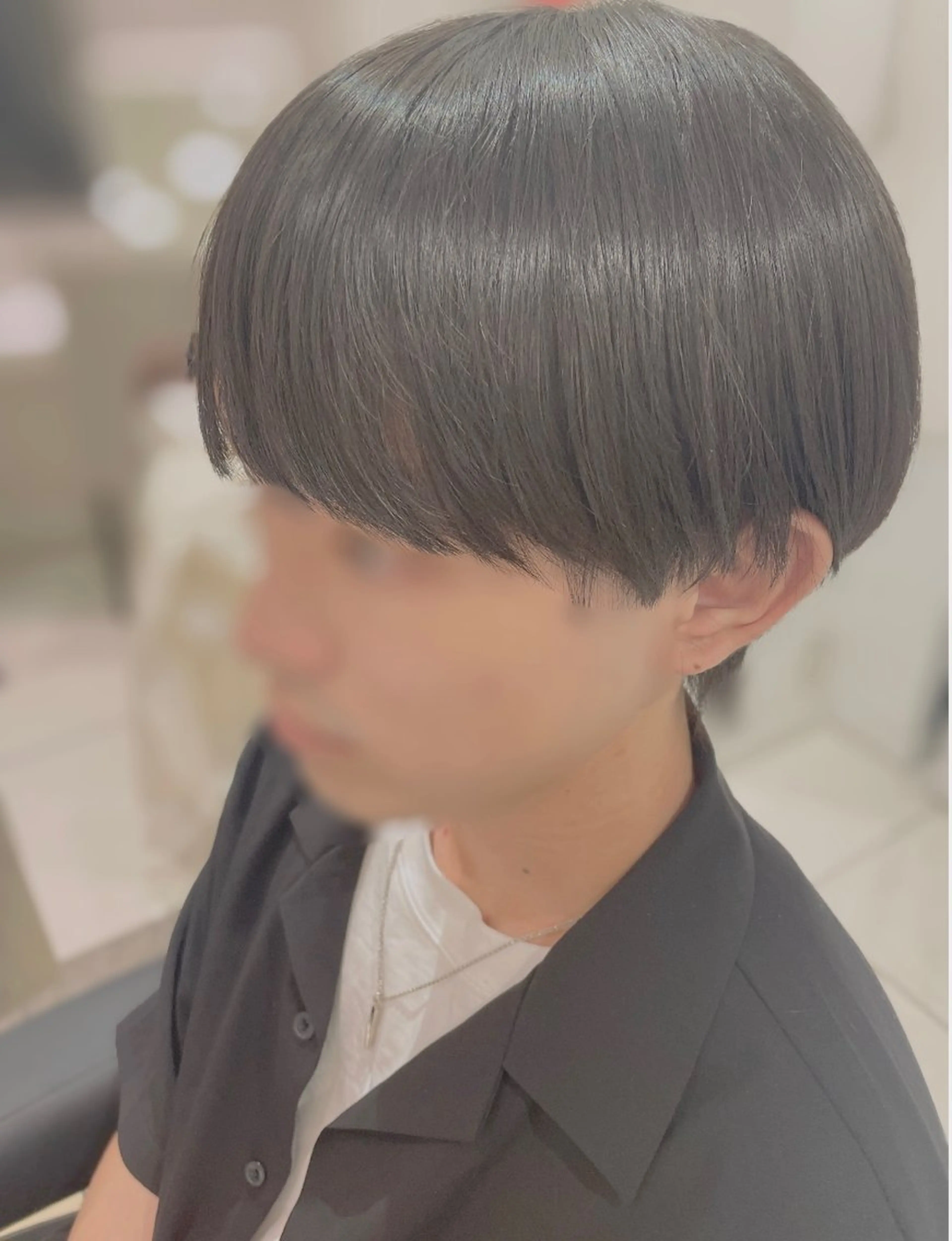 パーマ メンズ センターパート 川島爽楽のヘアスタイル