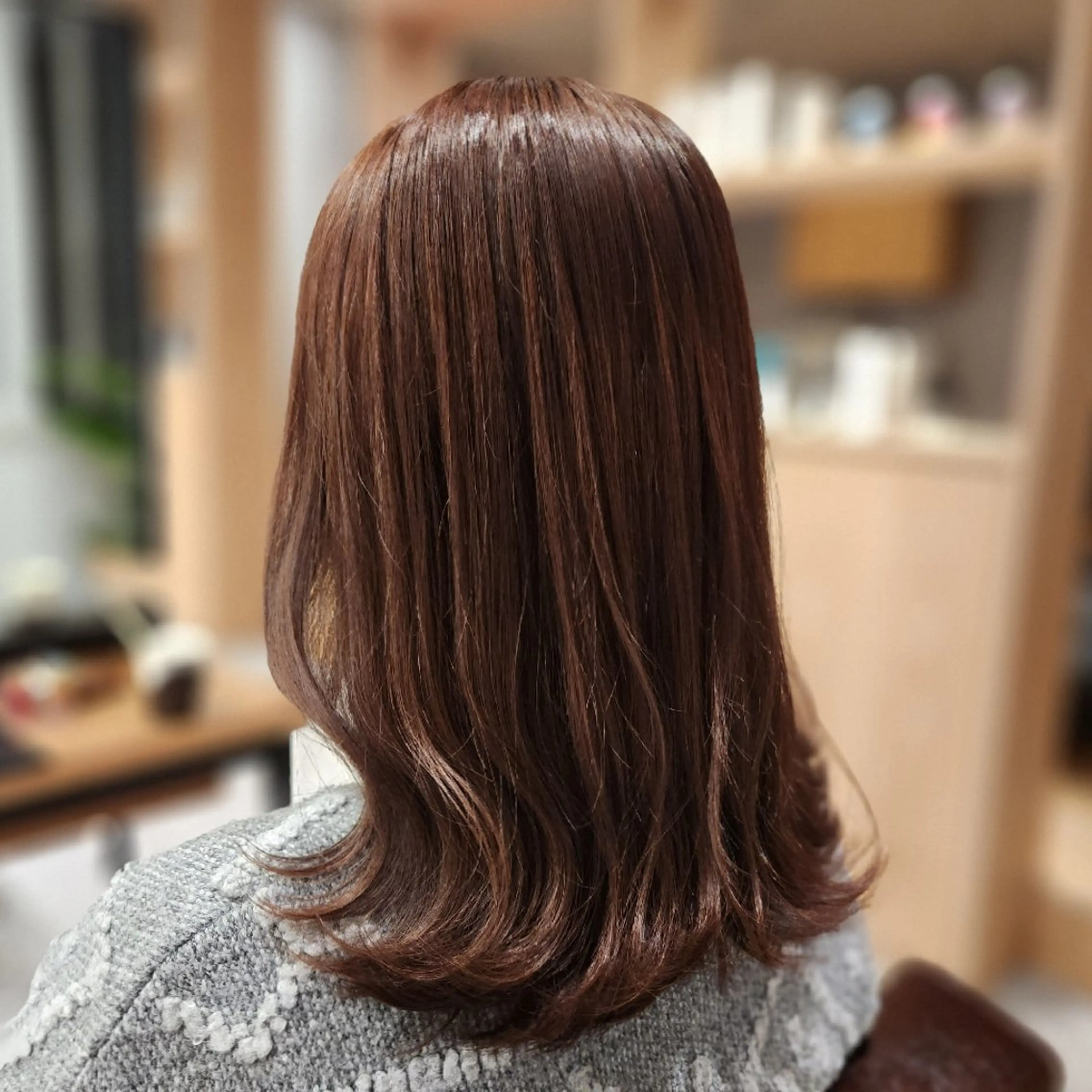 ミディアム カラー ブラウンカラー O.hair designers所属・シールエクステ🎀 ホシノ🕒ユウカのヘアスタイル