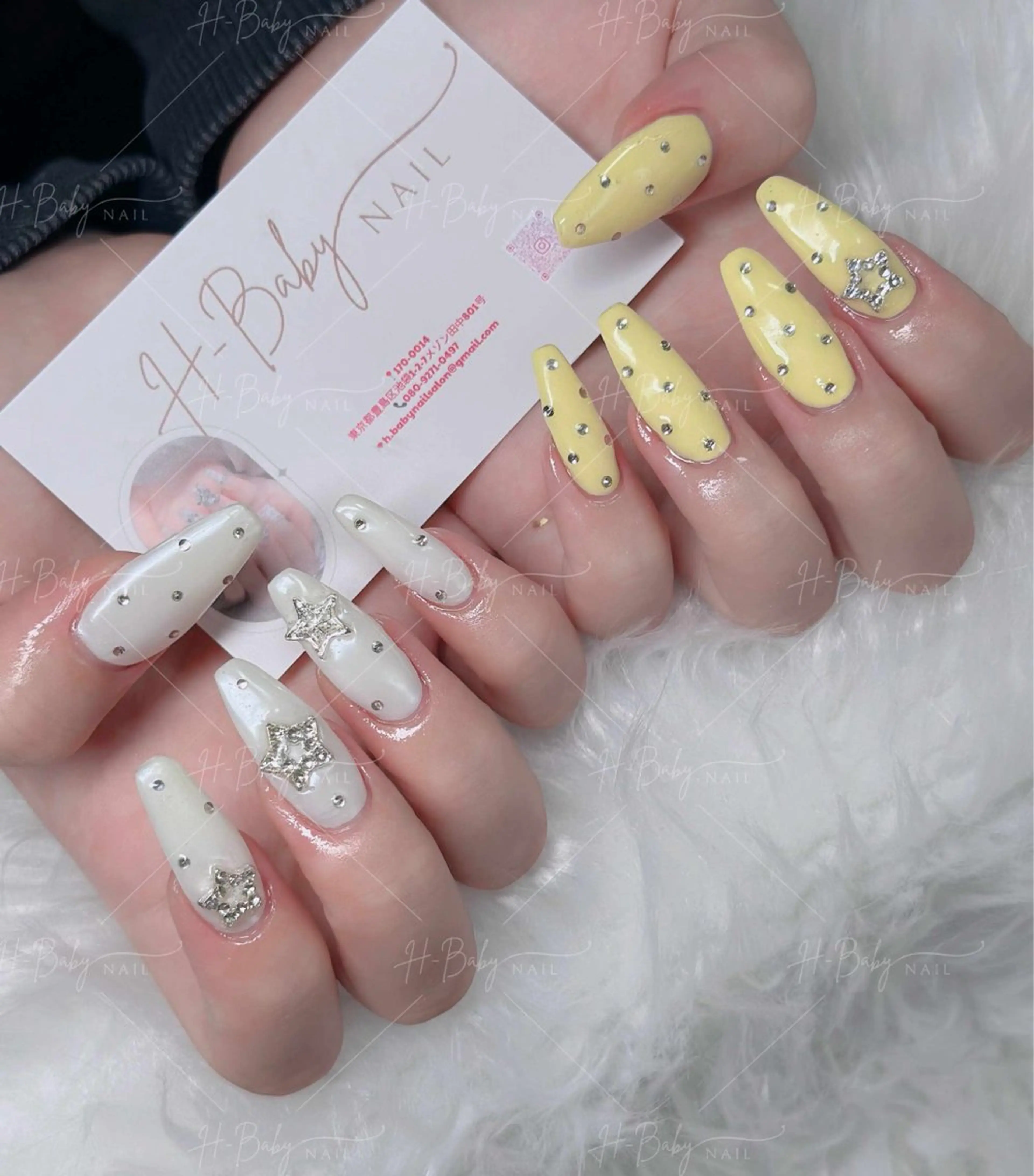 ネイル オーロラネイル フレンチネイル ジェルネイル ハロウィン 韓国ネイル ハンドネイル neco H.babynailのネイルデザイン
