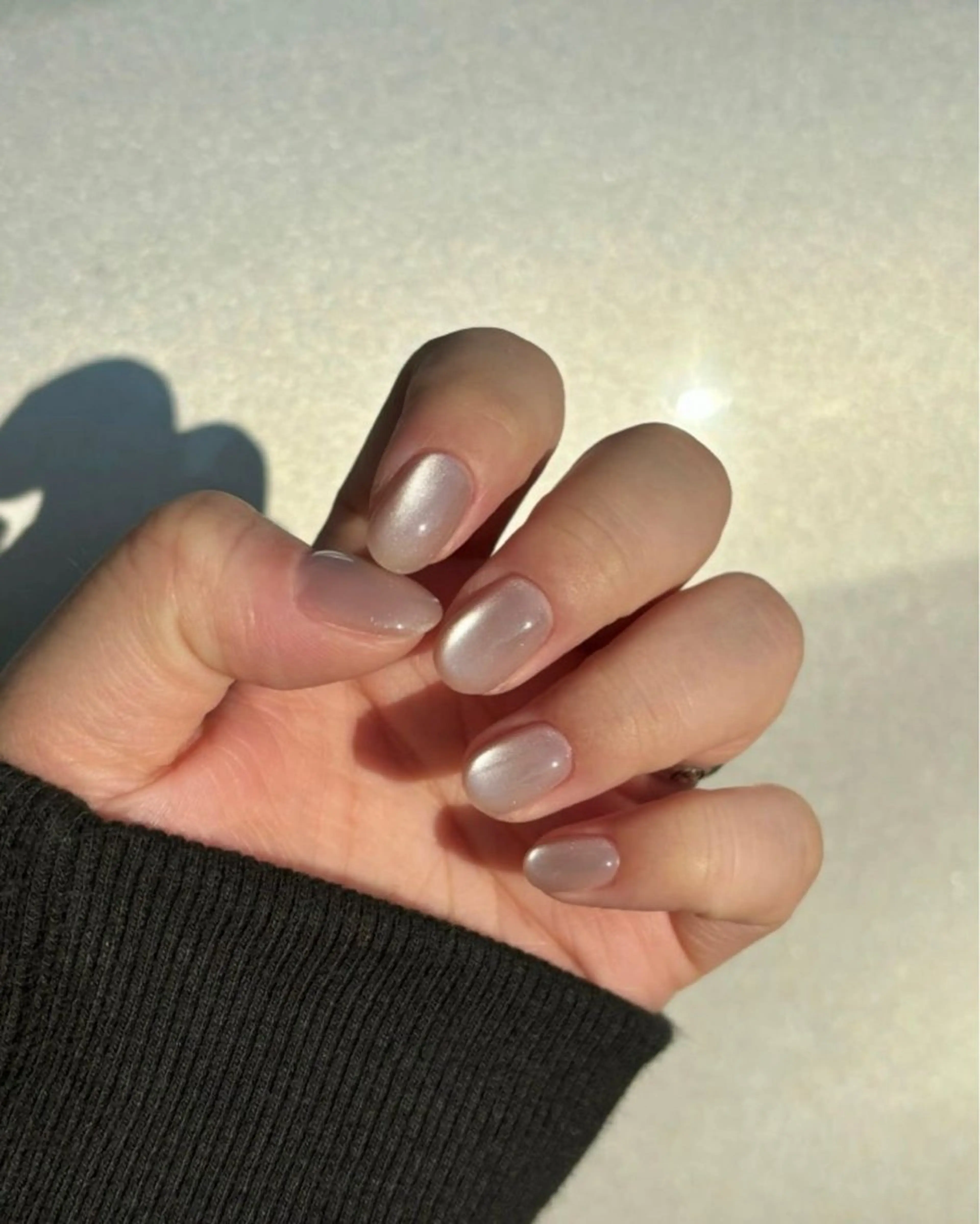 ネイル アートネイル オーロラネイル ブルー クリアネイル ジェルネイル 綾瀬 はるのネイルデザイン