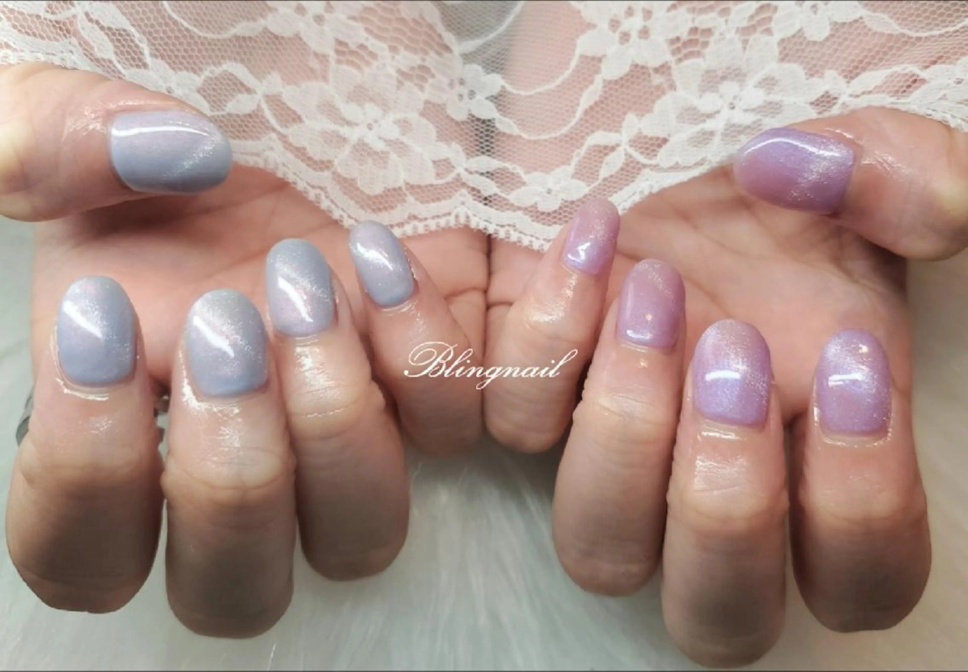 ネイル 23時まで❤︎韓国、 ワンホンネイルのネイルデザイン