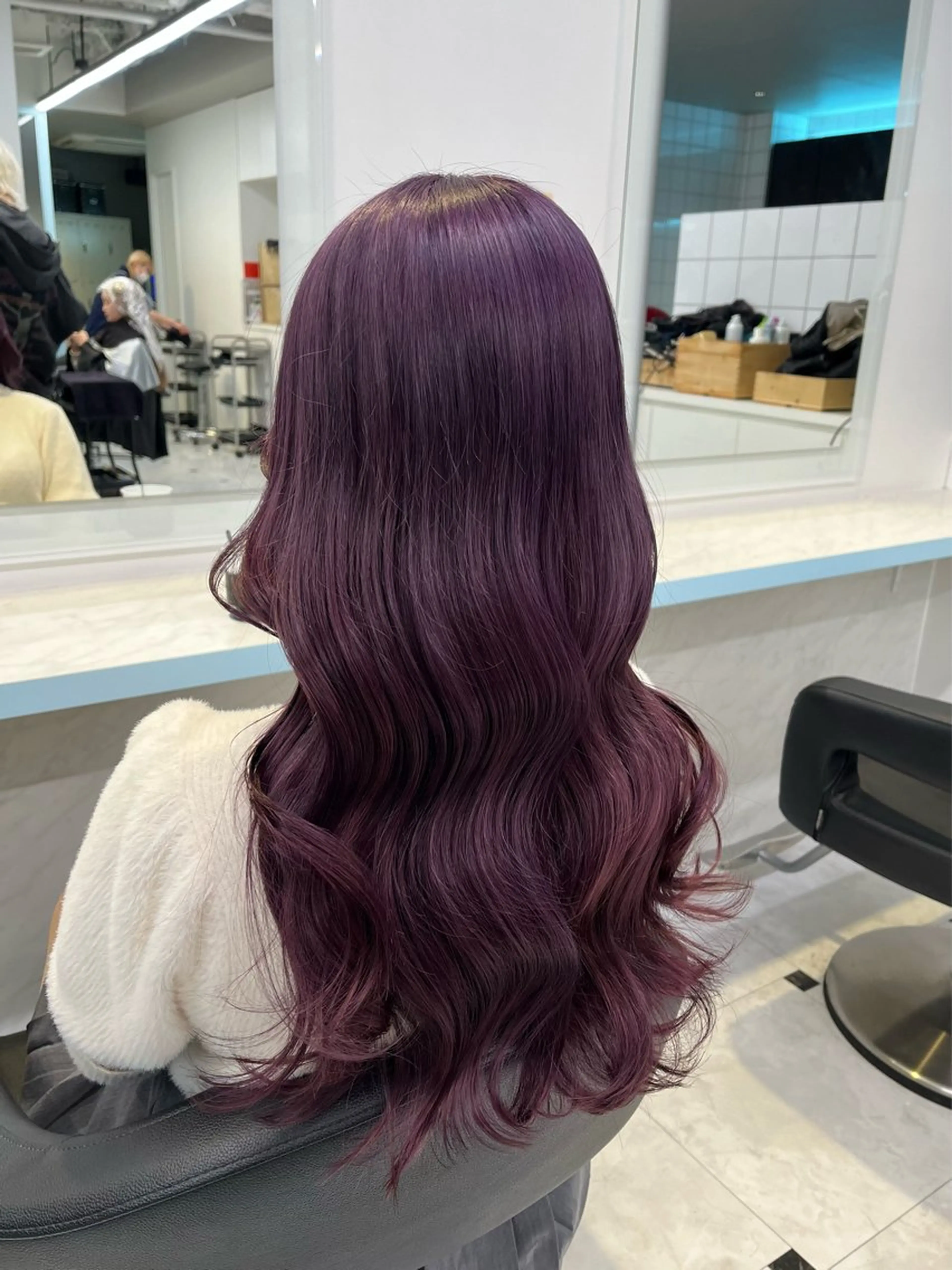 ロング カラー ヘアカラー トリートメント ブリーチカラー 🩵MIZUKIのヘアスタイル