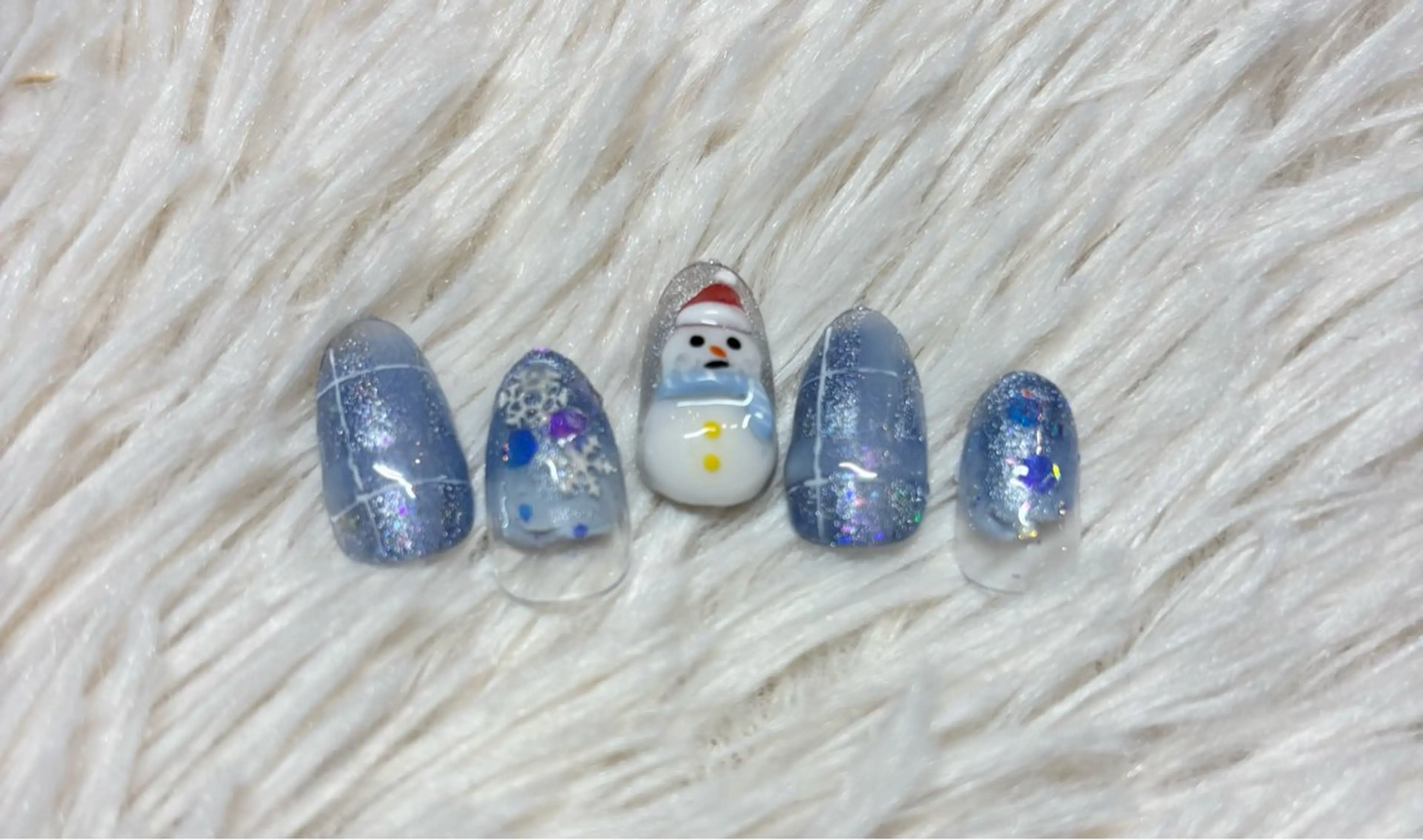 ネイル ブルー ハンドネイル Maylie Nail所属・キイ サロンのネイルデザイン