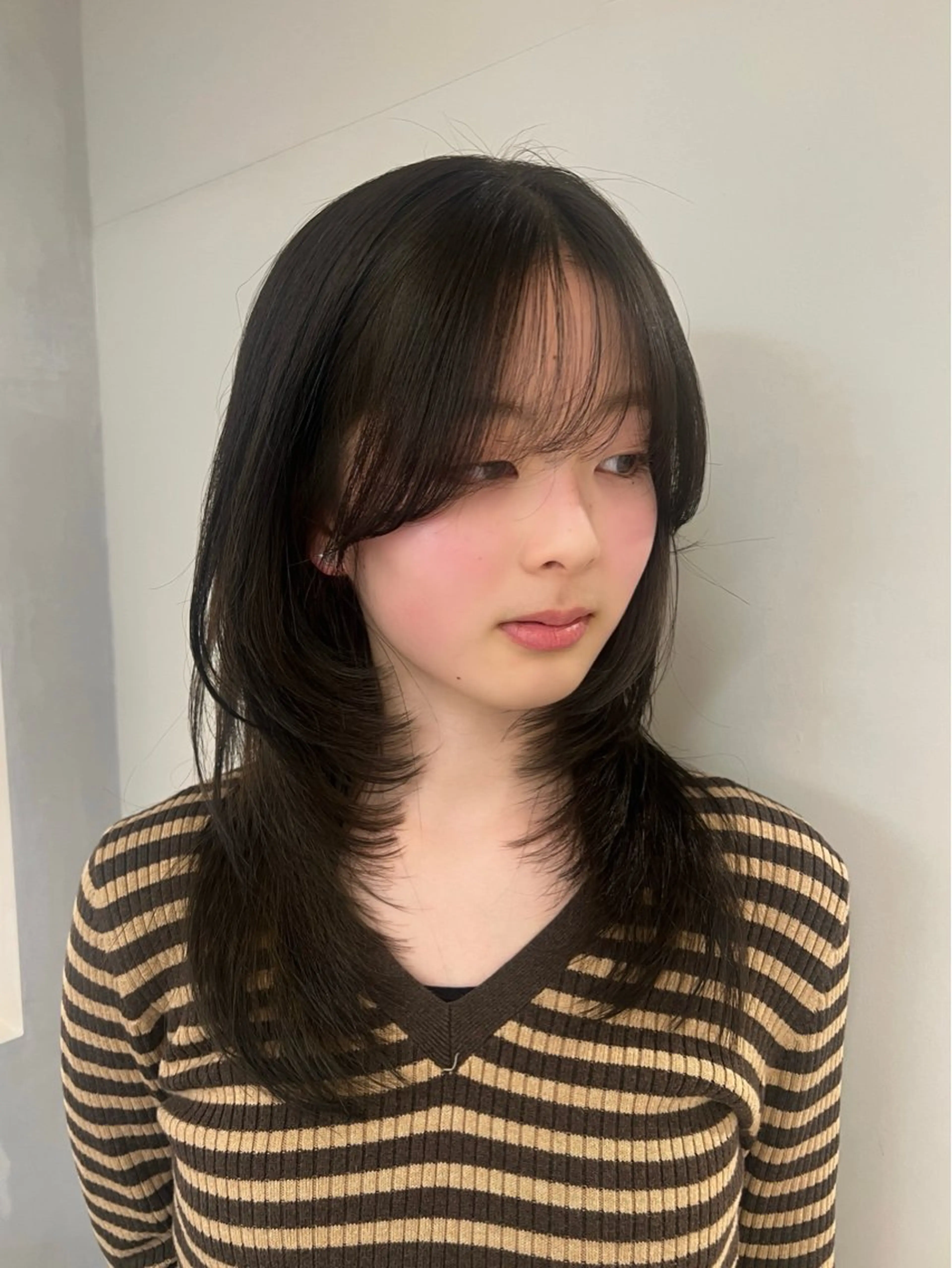 セミロング 💖韓国風💖 レイヤー/LISAのヘアスタイル