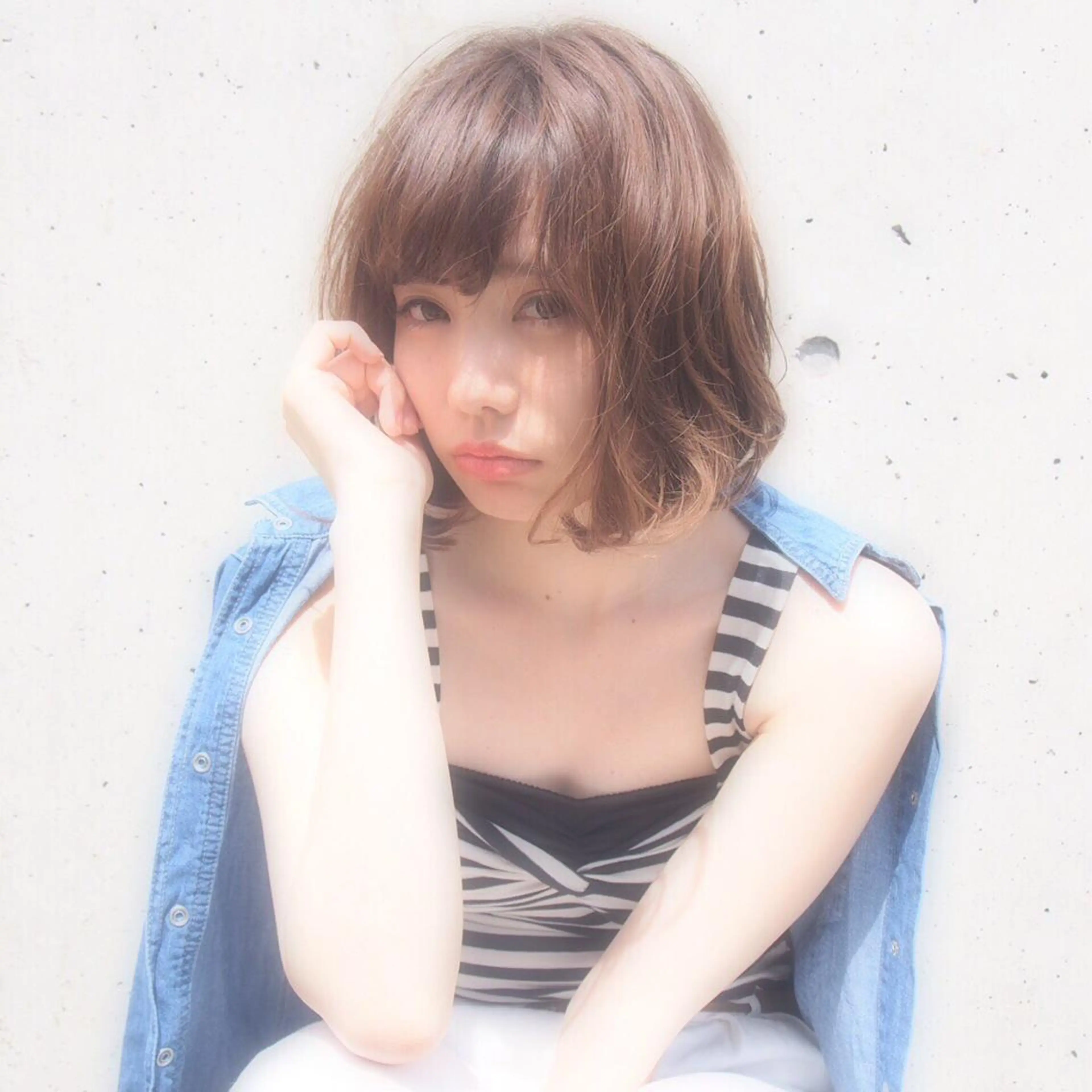 ショート ミディアム セミロング ロング カラー パーマ ヘアアレンジ メンズ キッズ ネイル マツエク・マツパ ミディアムパーマ メンズブリーチ メンズハイライト メンズハイトーン メンズインナーカラー カット トリートメント 韓国風×透明感カラー 髪質改善オタベシンヤのヘアスタイル