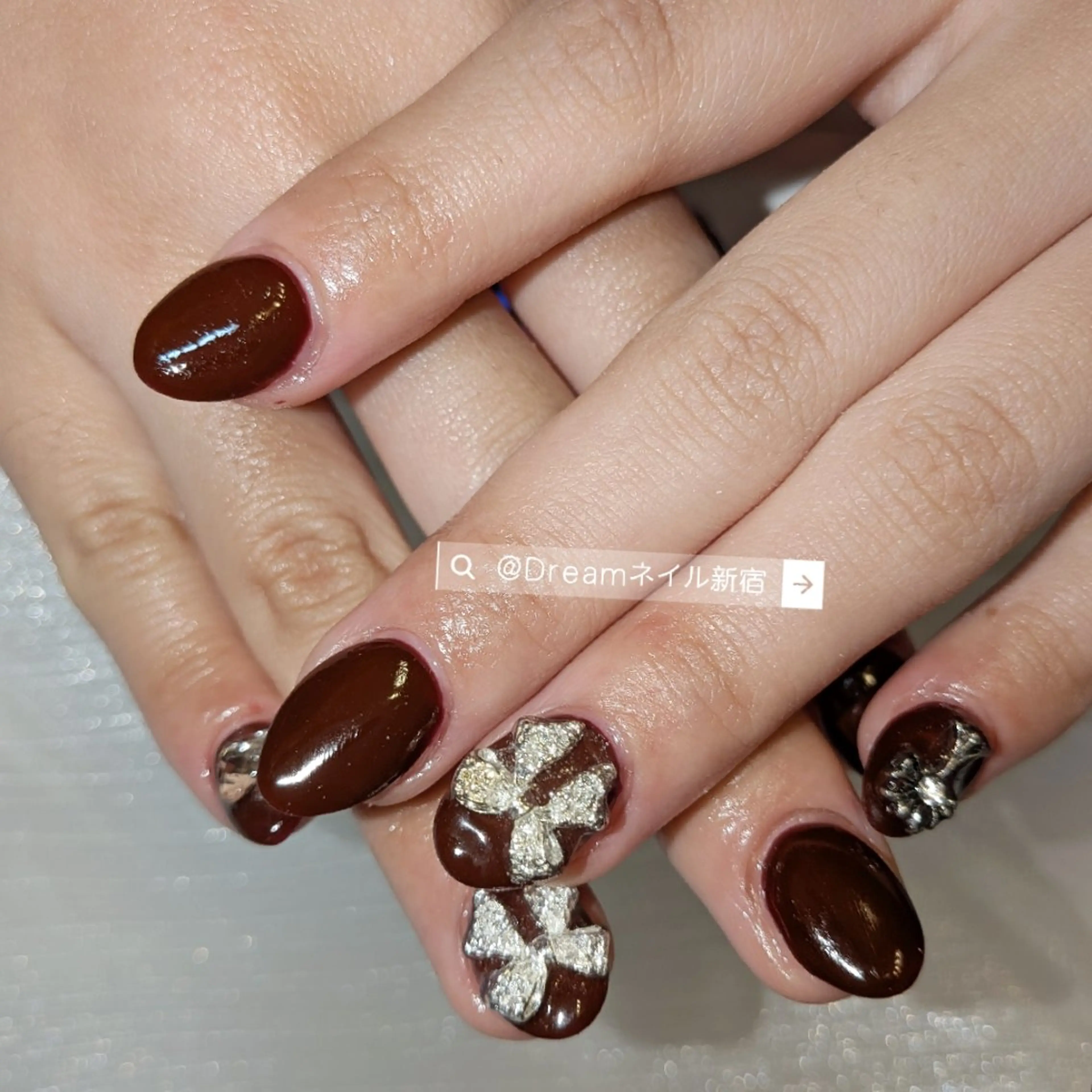 ネイル ハンドネイル ハンドケア ネイリストゆか💅 長さだし、深爪矯正のネイルデザイン