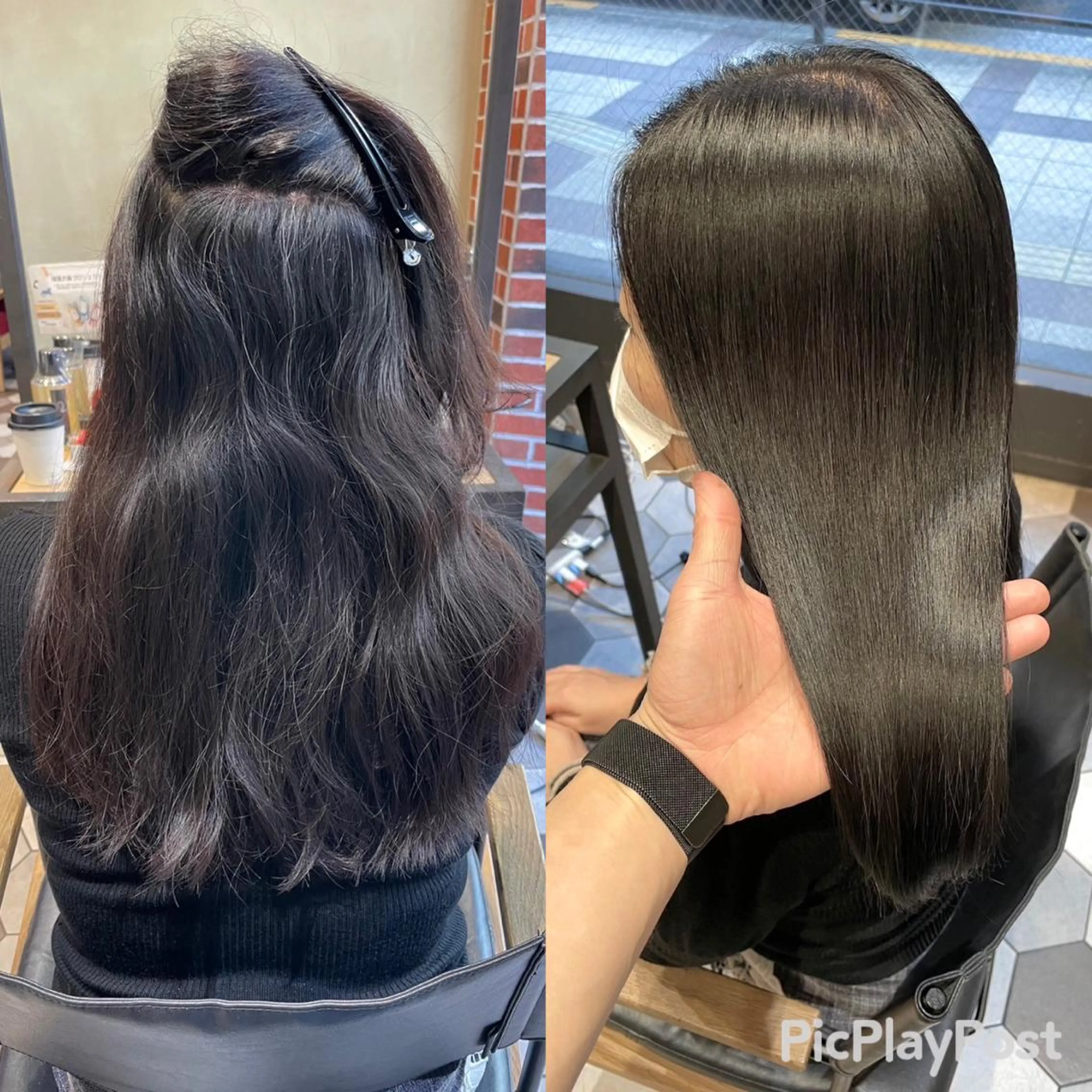 ロング 髪質改善縮毛矯正🫧 村上蒼生のヘアスタイル