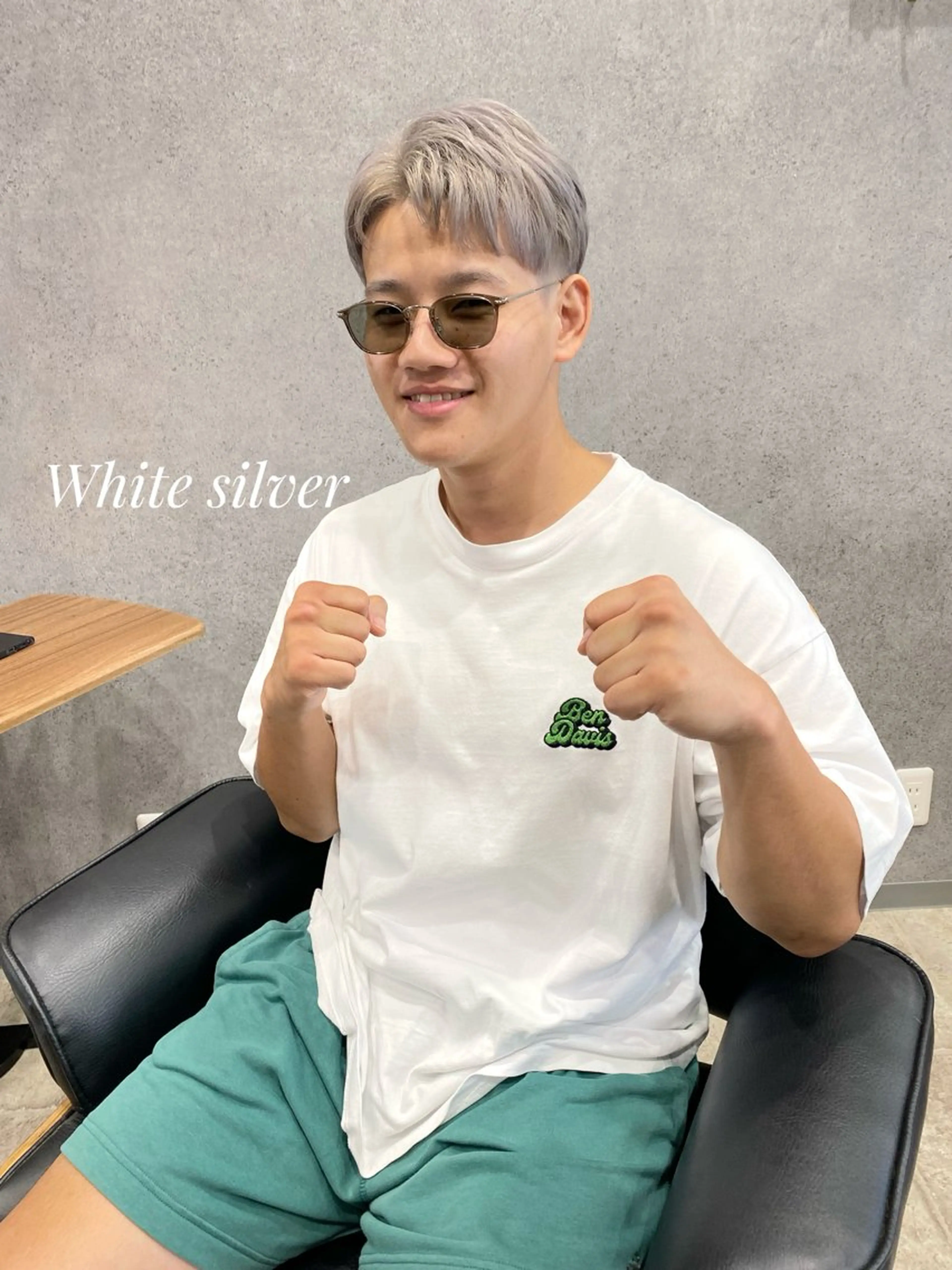 カラー メンズ メンズブリーチ ブリーチ カット ヘアカラー clomus所属・YUKA艶髪 🌸寛ぎ部屋のヘアスタイル