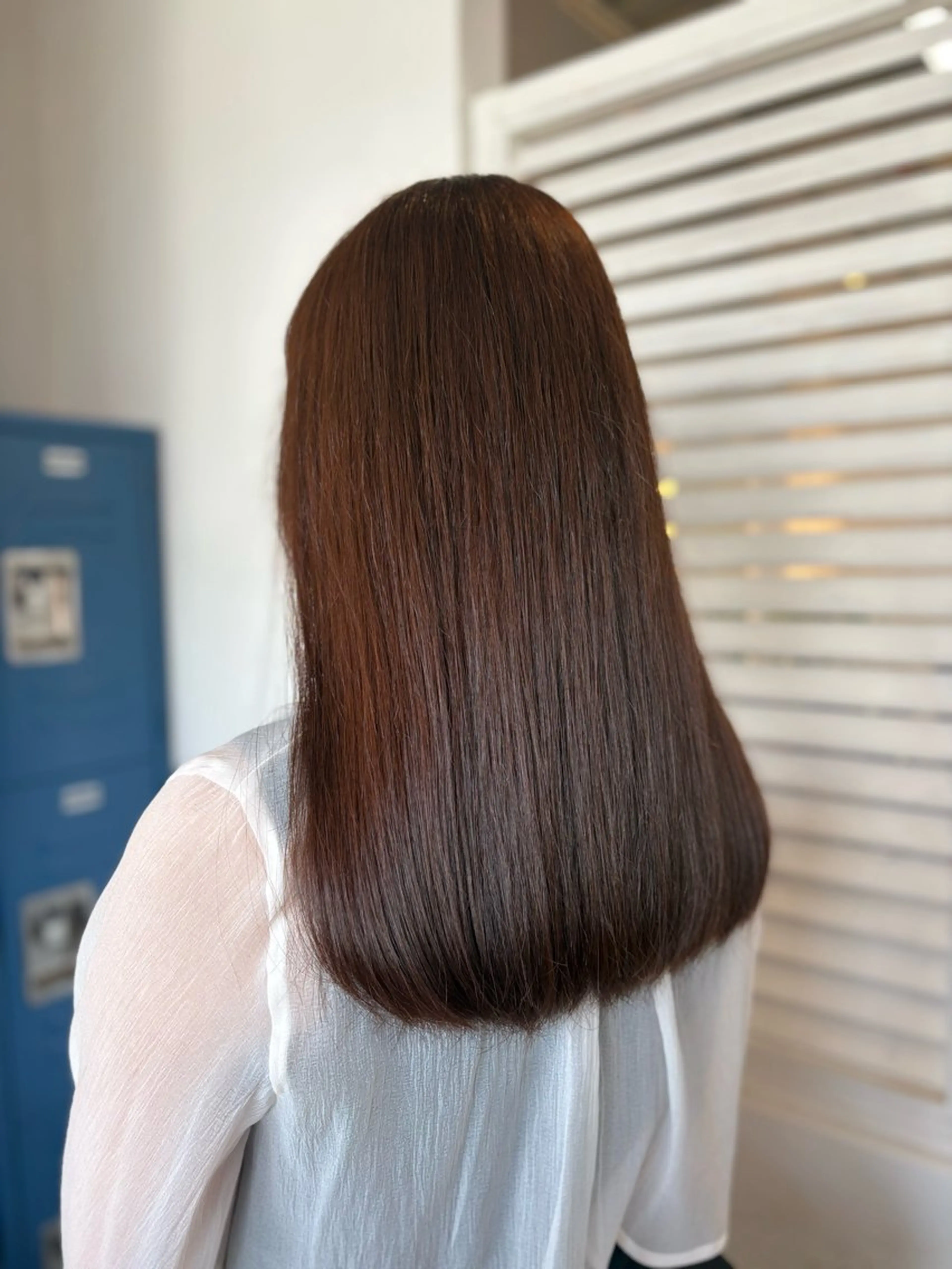 セミロング カラー ヘアカラー 安部 美里のヘアスタイル