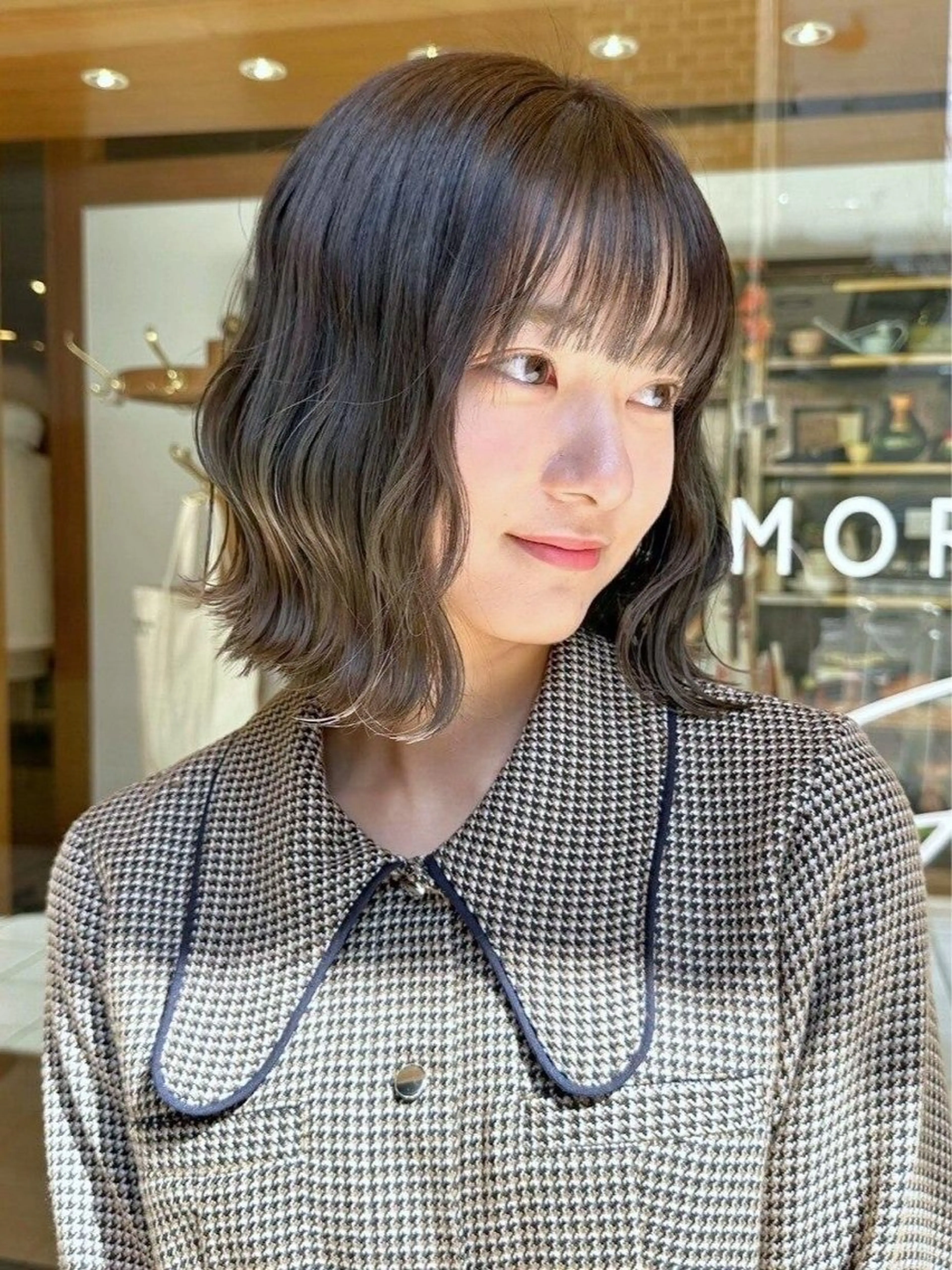 ミディアム カラー Glimpseあやね 🎀大濠のヘアスタイル