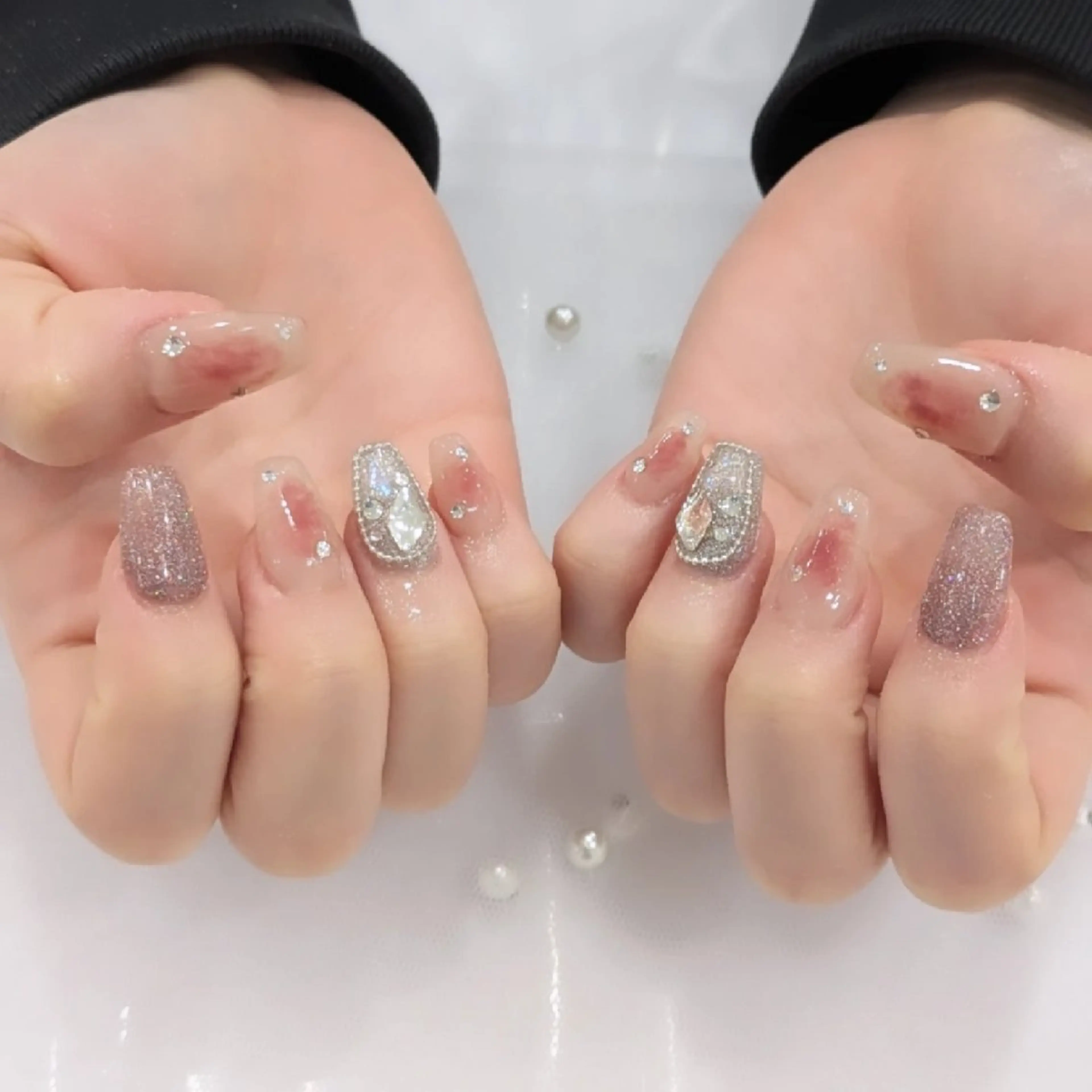 ネイル スカルプネイル Lily nail 船橋 yuki🍒のネイルデザイン