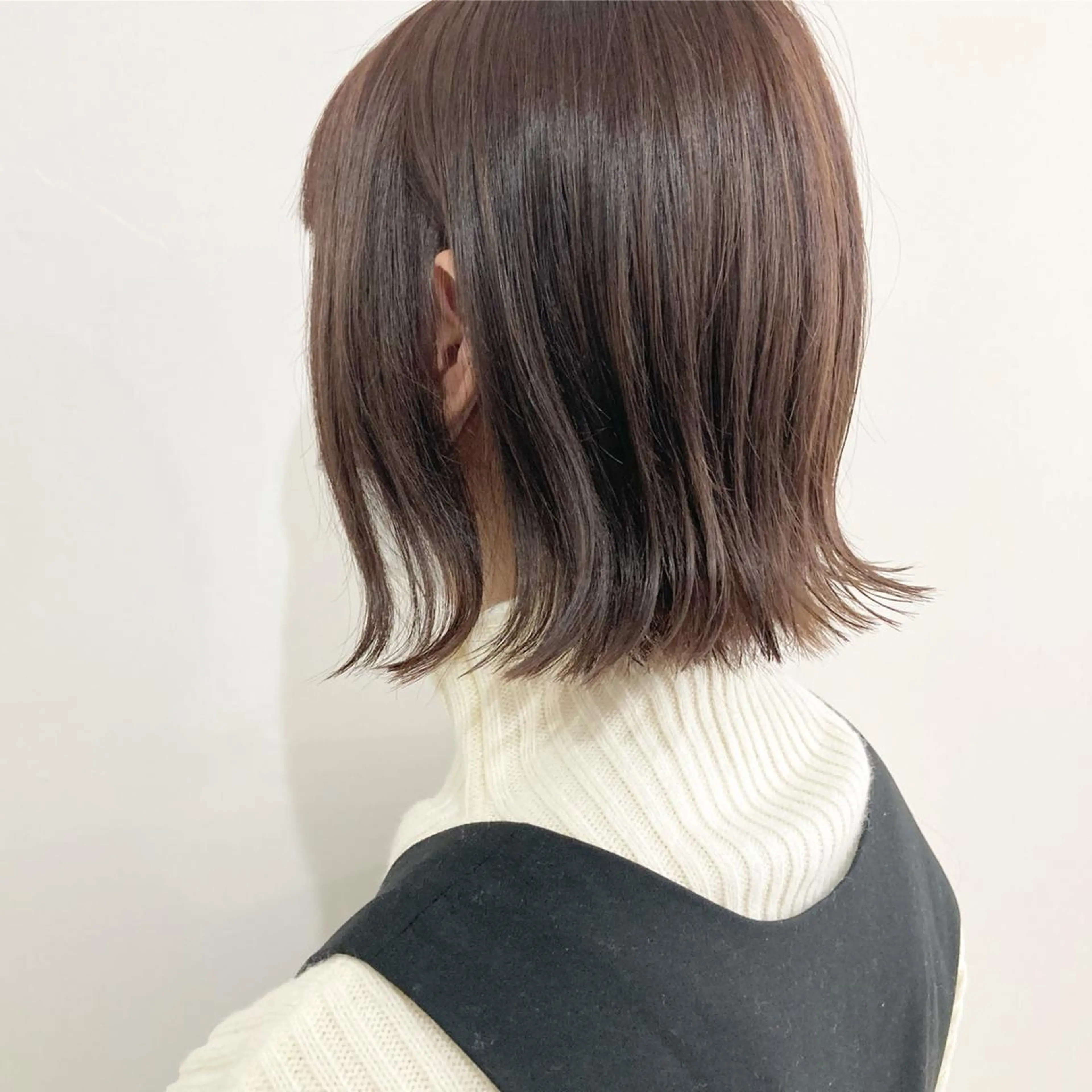 ミディアム ヘアアレンジ 切りっぱなしボブ ボブ お洒落パーマ/ 艶カラー/michiのヘアスタイル