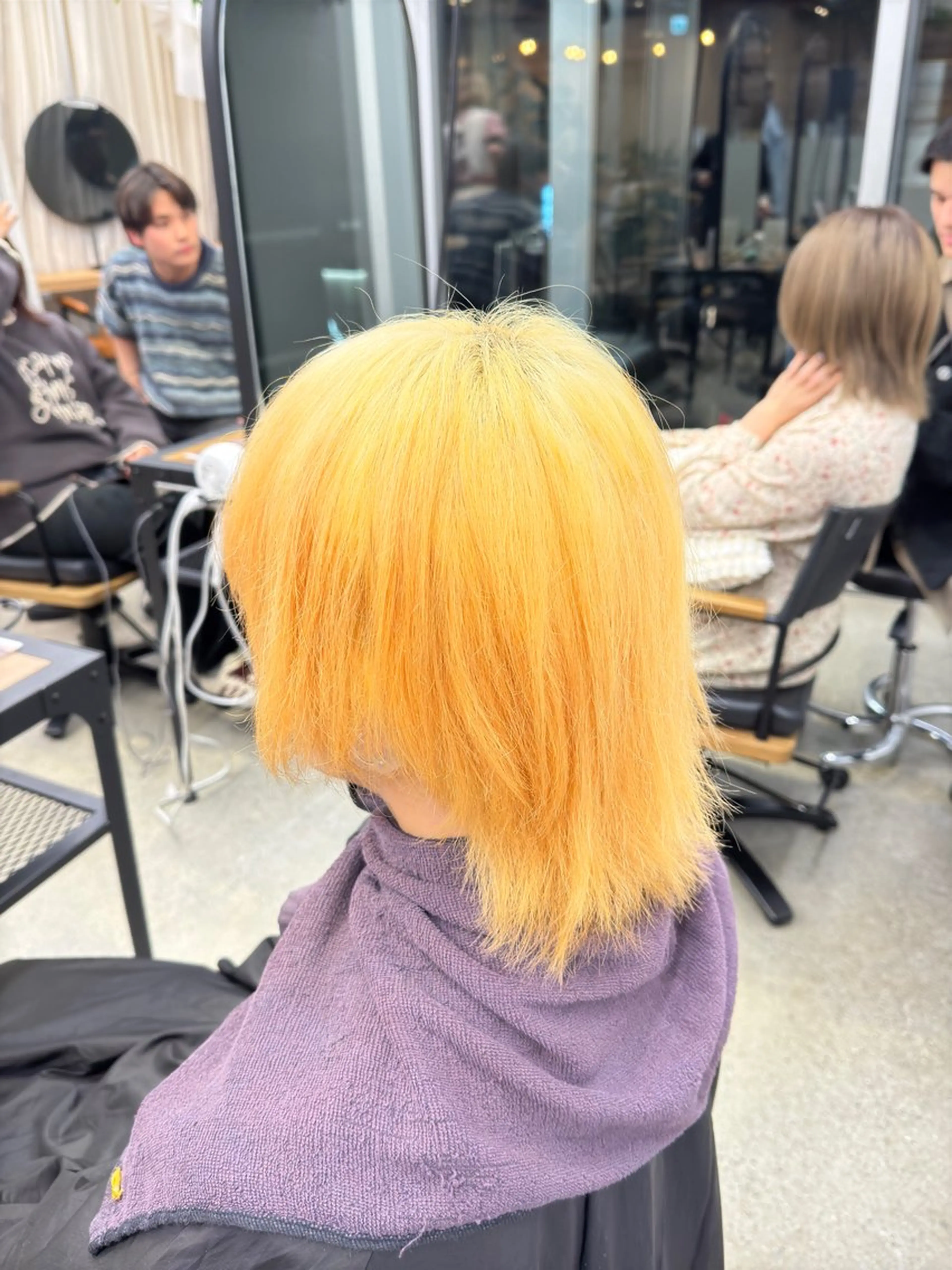 ミディアム カラー メンズ December/jingumae所属・メンズパーマ 特化うえちりくのヘアスタイル