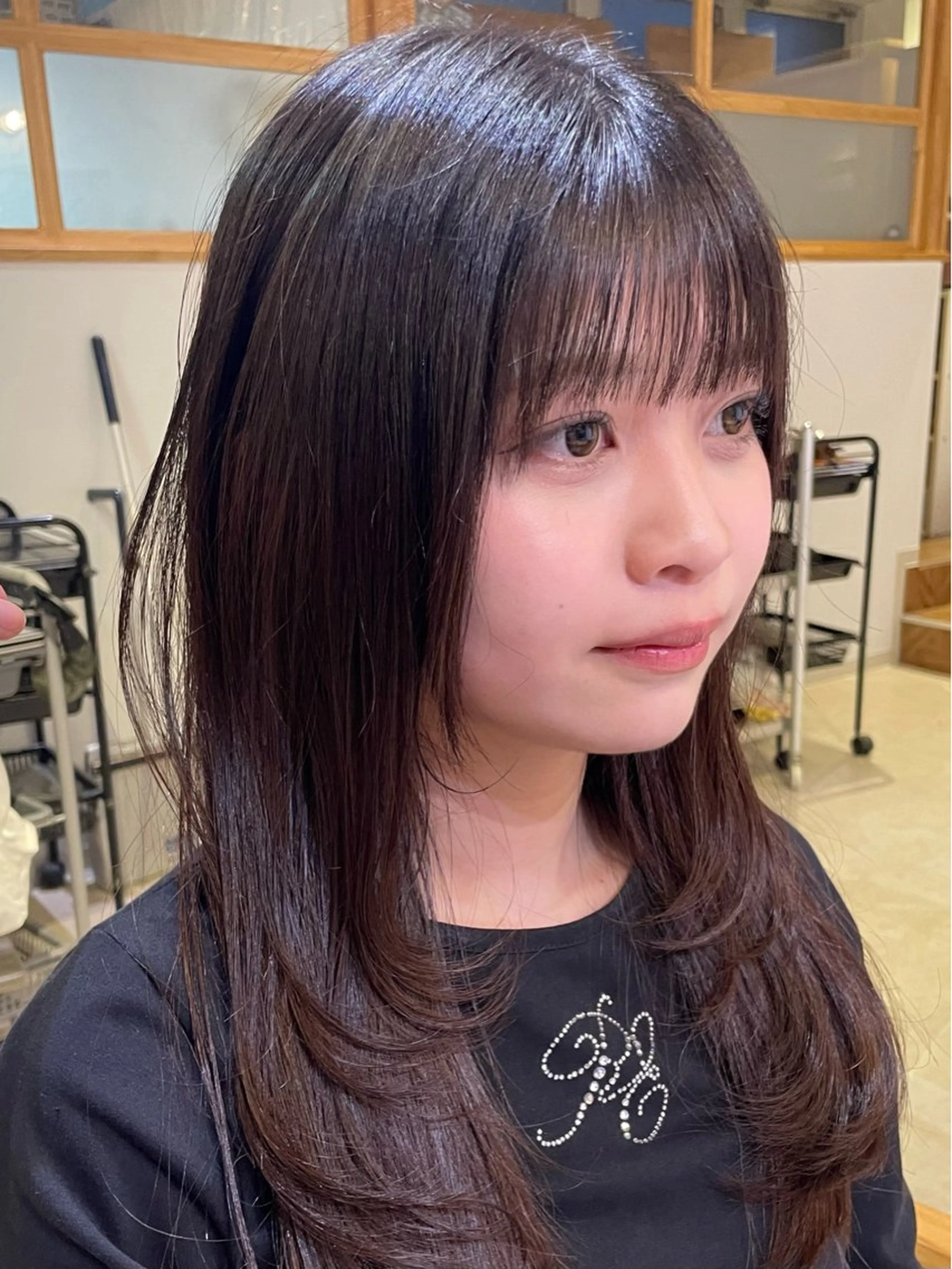 ロング カラー ブラウンカラー レイヤーカット カット ヘアカラー ウルフ/レイヤー/ ベージュ/山宮 大樹のヘアスタイル