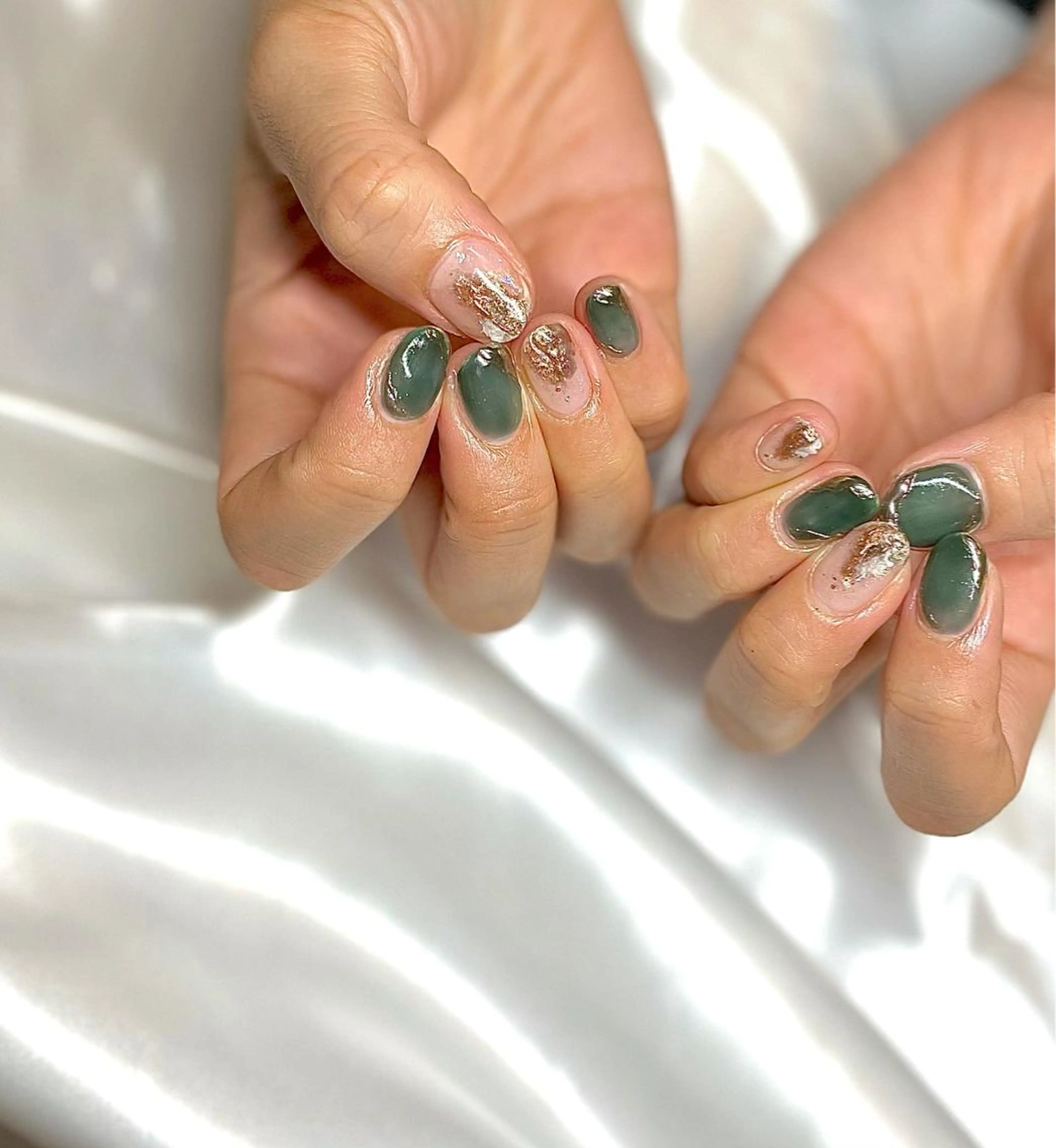 ショート カラー パーマ ヘアアレンジ メンズ キッズ ネイル マツエク・マツパ クリアネイル ミラーネイル nail&eye Aoのマツエク・マツパデザイン