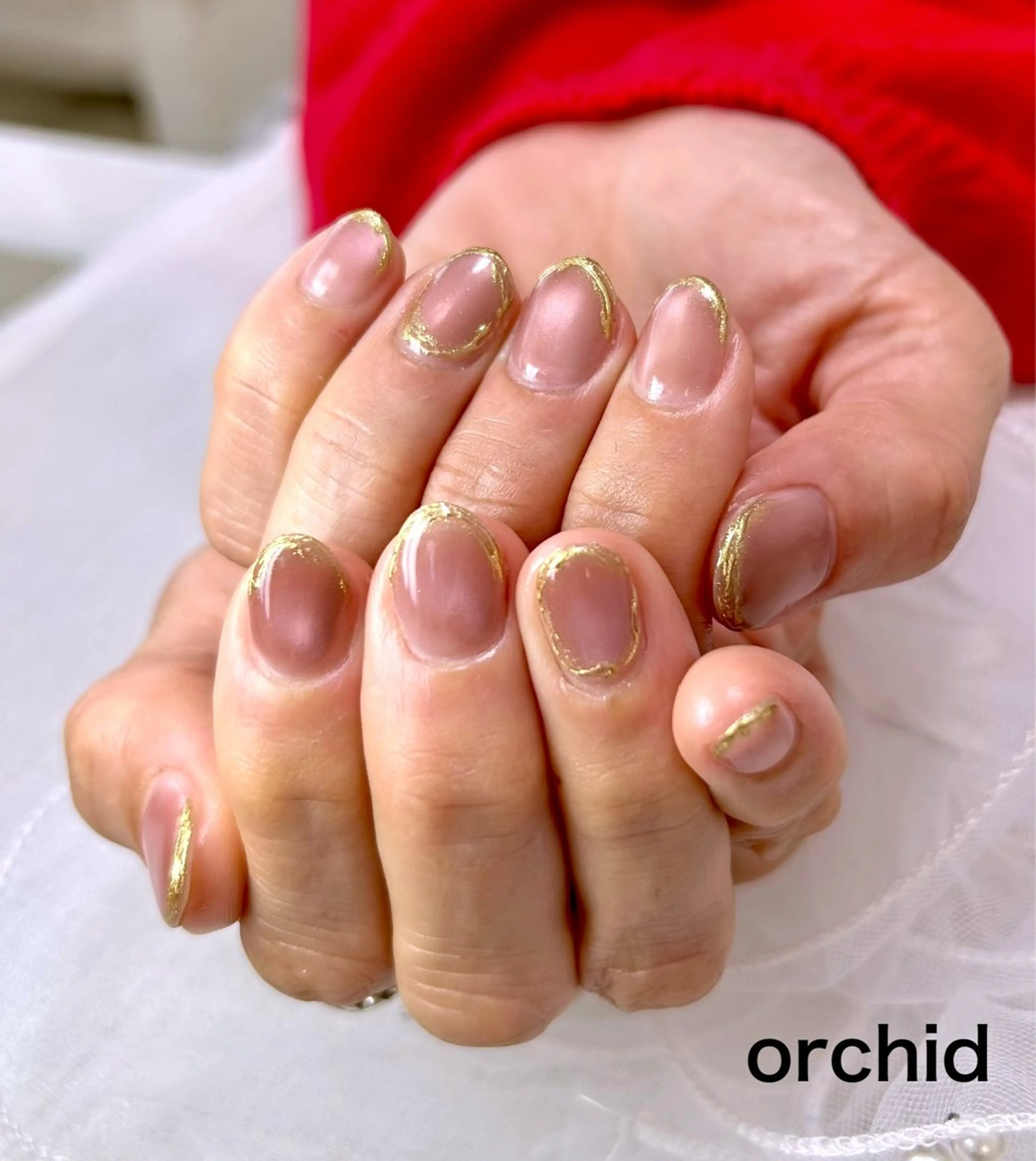 ネイル ハンドネイル orchid ♡オーキッドのネイルデザイン