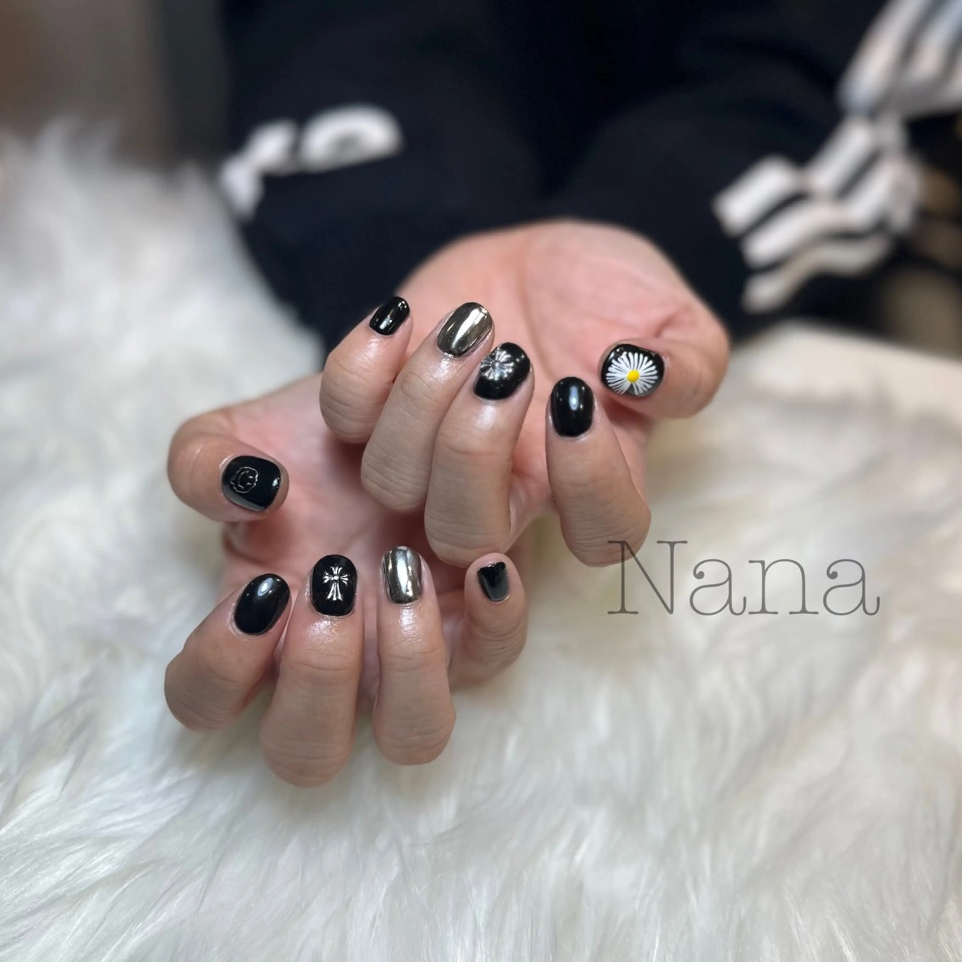 メンズ ネイル ミラーネイル ハンドネイル FAUSTO所属・Nailist 💟NANAのネイルデザイン