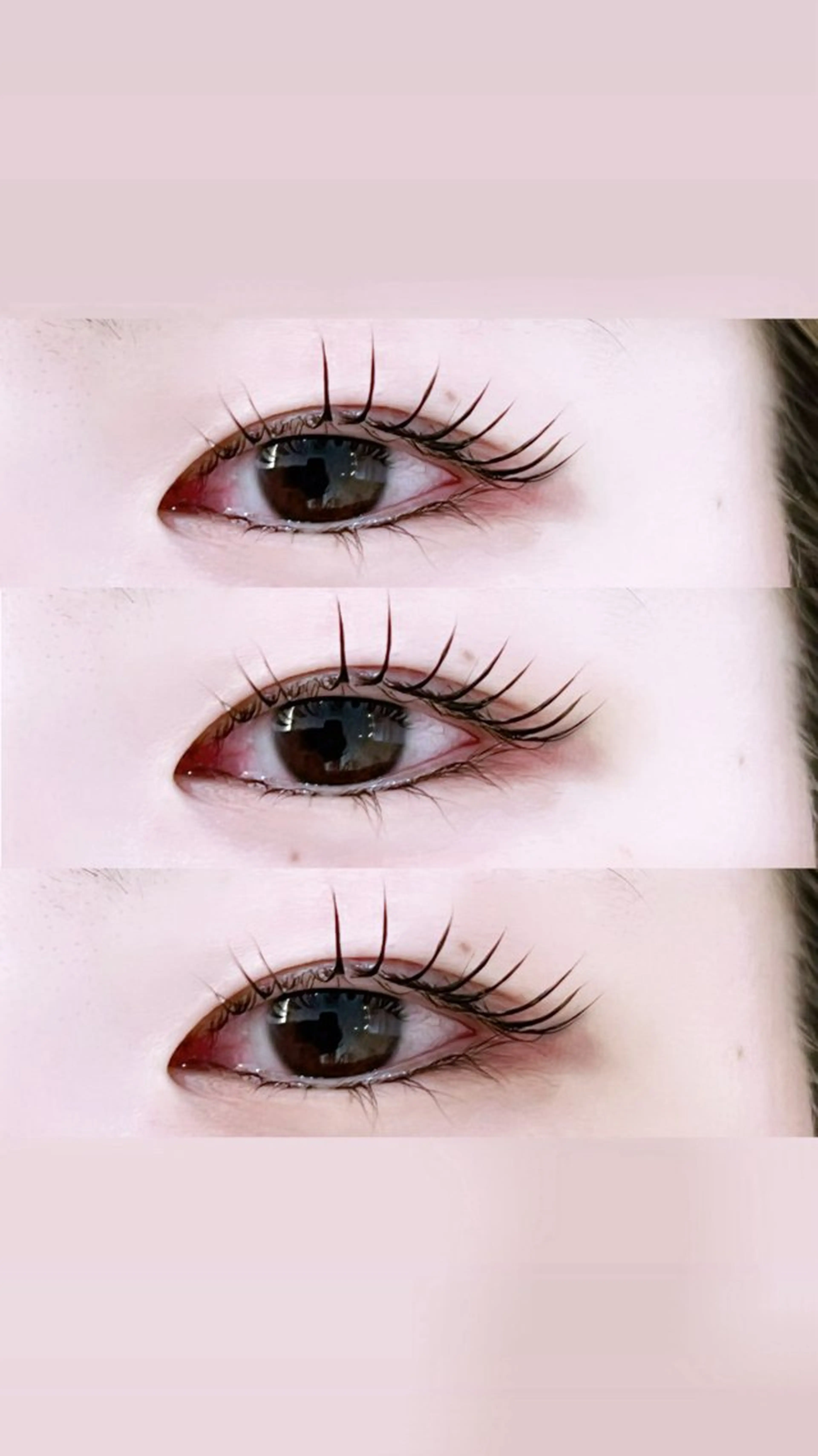 マツエク・マツパ 束感まつ毛 フラットラッシュ 韓国風マツエク パリジェンヌラッシュリフト まつげパーマ レイヤーカット┊ 透 明感カラー┊ YUIのヘアスタイル