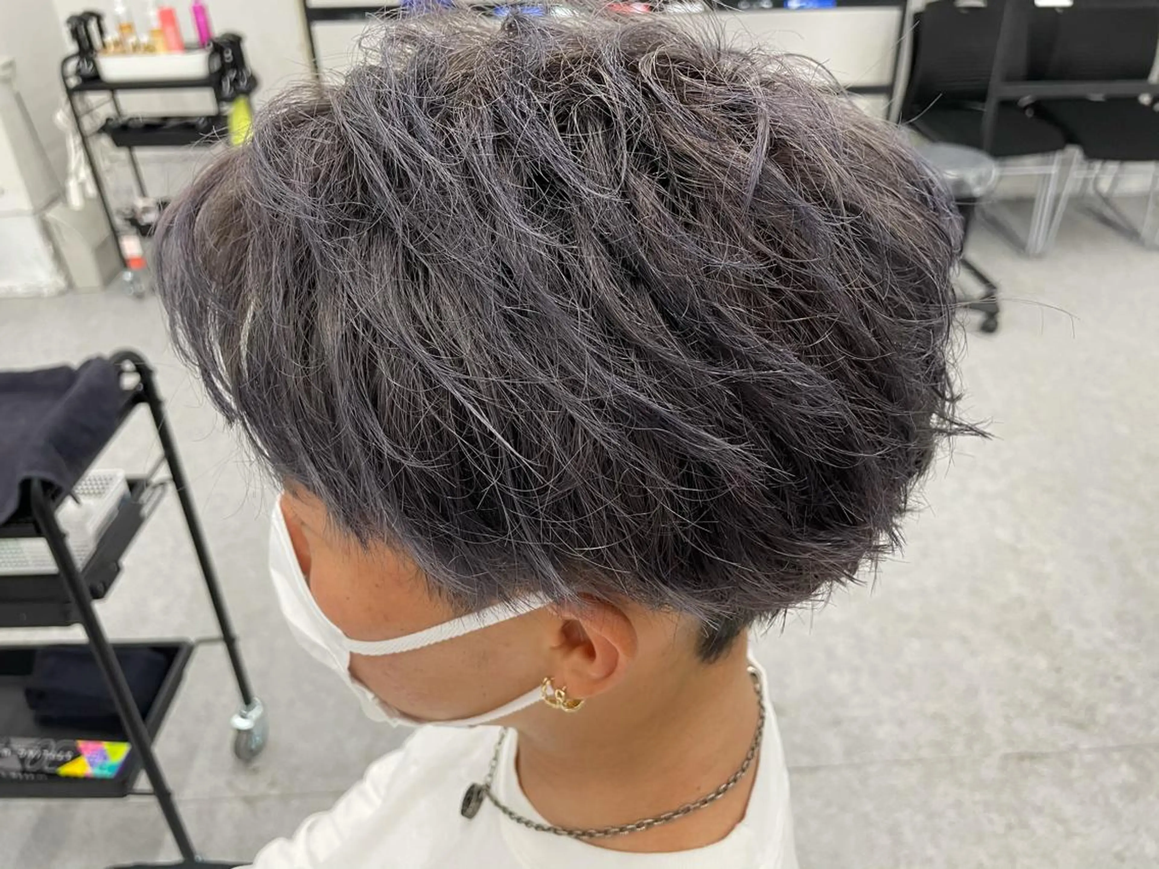 ロング ヘアアレンジ メンズ カット ヘアカラー トリートメント ヘッドスパ ヘアセット ピンク・ベージュ🩰 カラー🫧とらのヘアスタイル