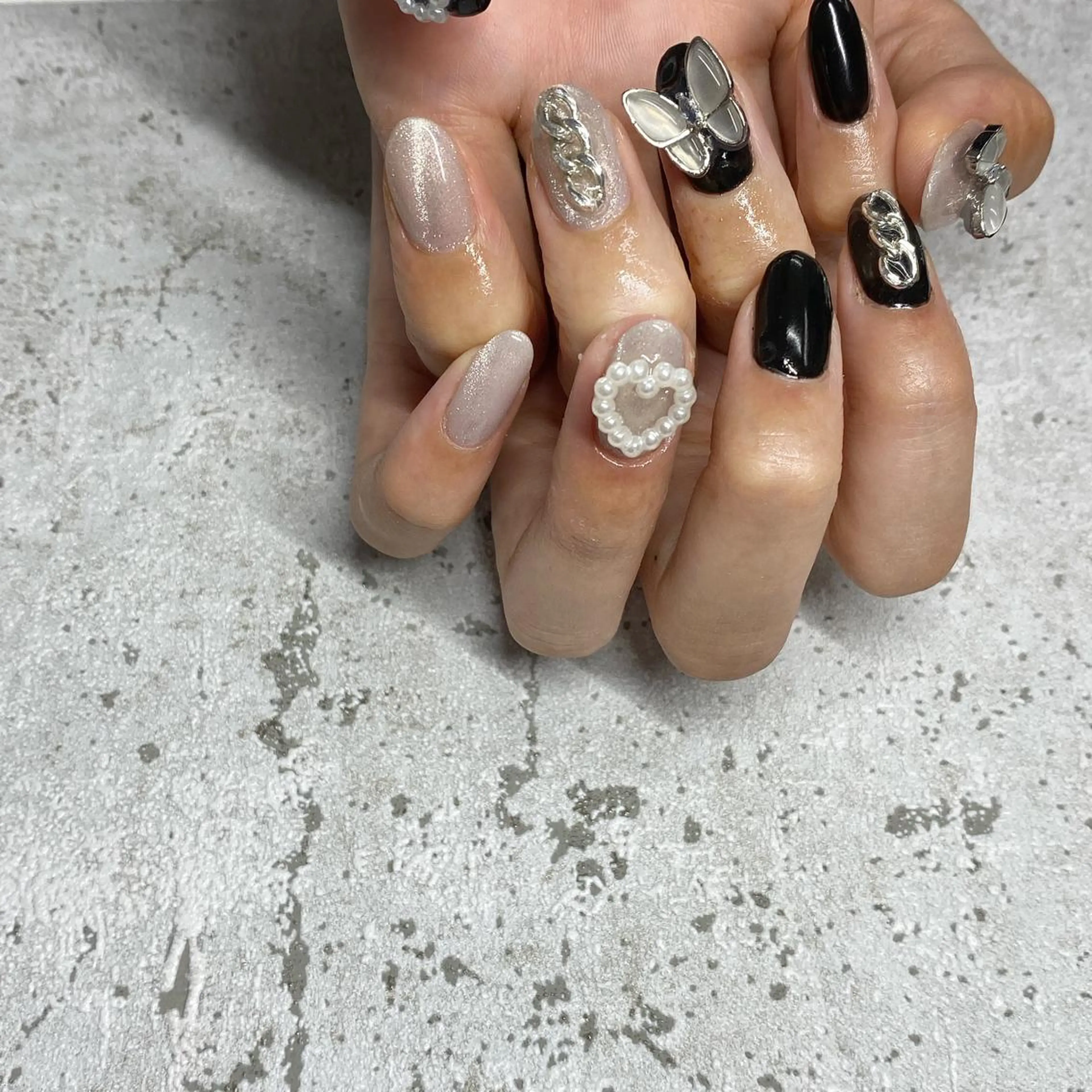 ネイル ハンドネイル JERRIE 　 韓国ネイル/自爪育成所属・✴︎JERRIE✴︎ 浮かない◎折れない◎のネイルデザイン