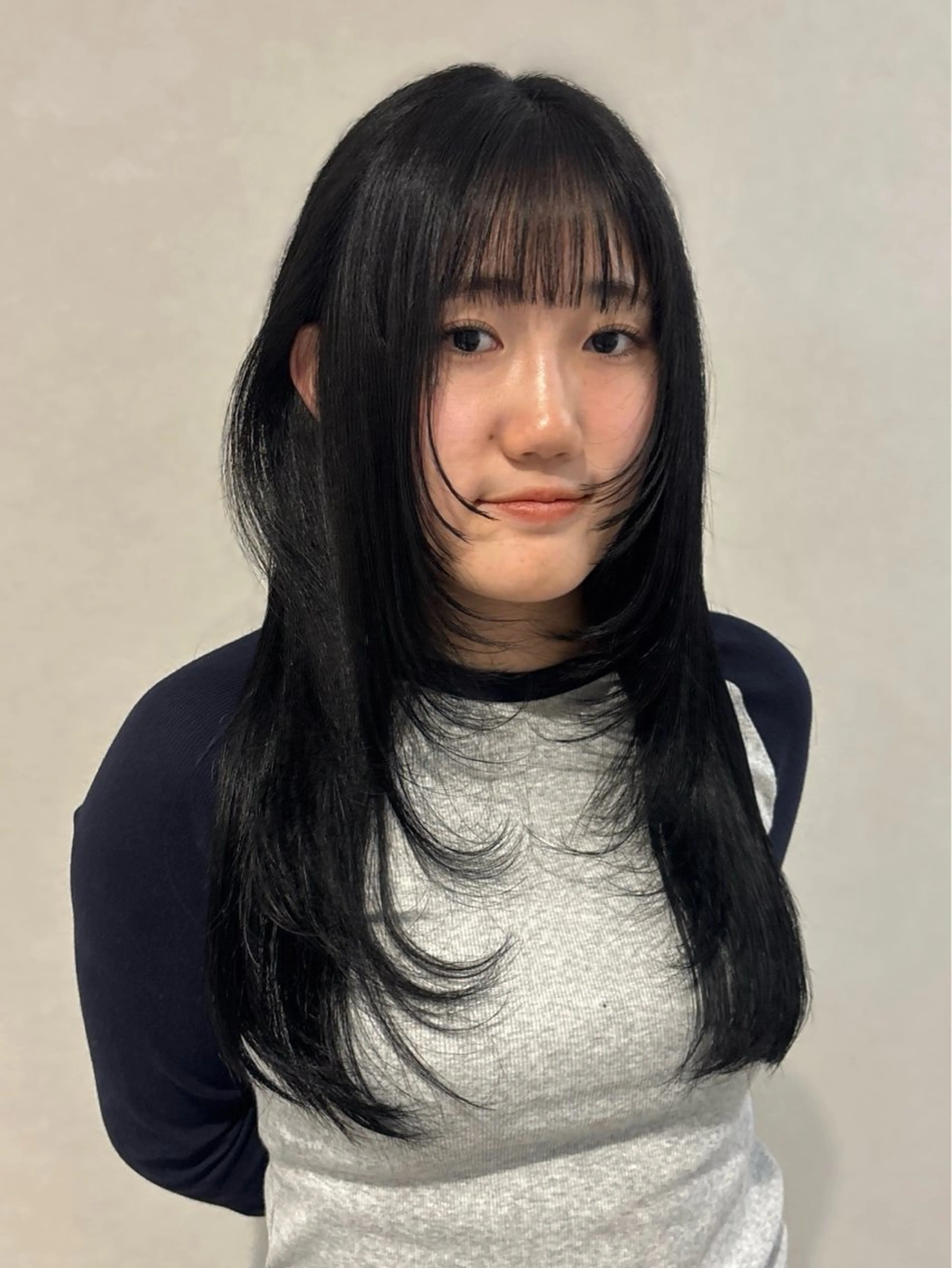 ロング カラー カット ヘアカラー トリートメント CHAINON×FeM#所属・名駅/sHiHo/透 明感カラー✨🎀/のヘアスタイル